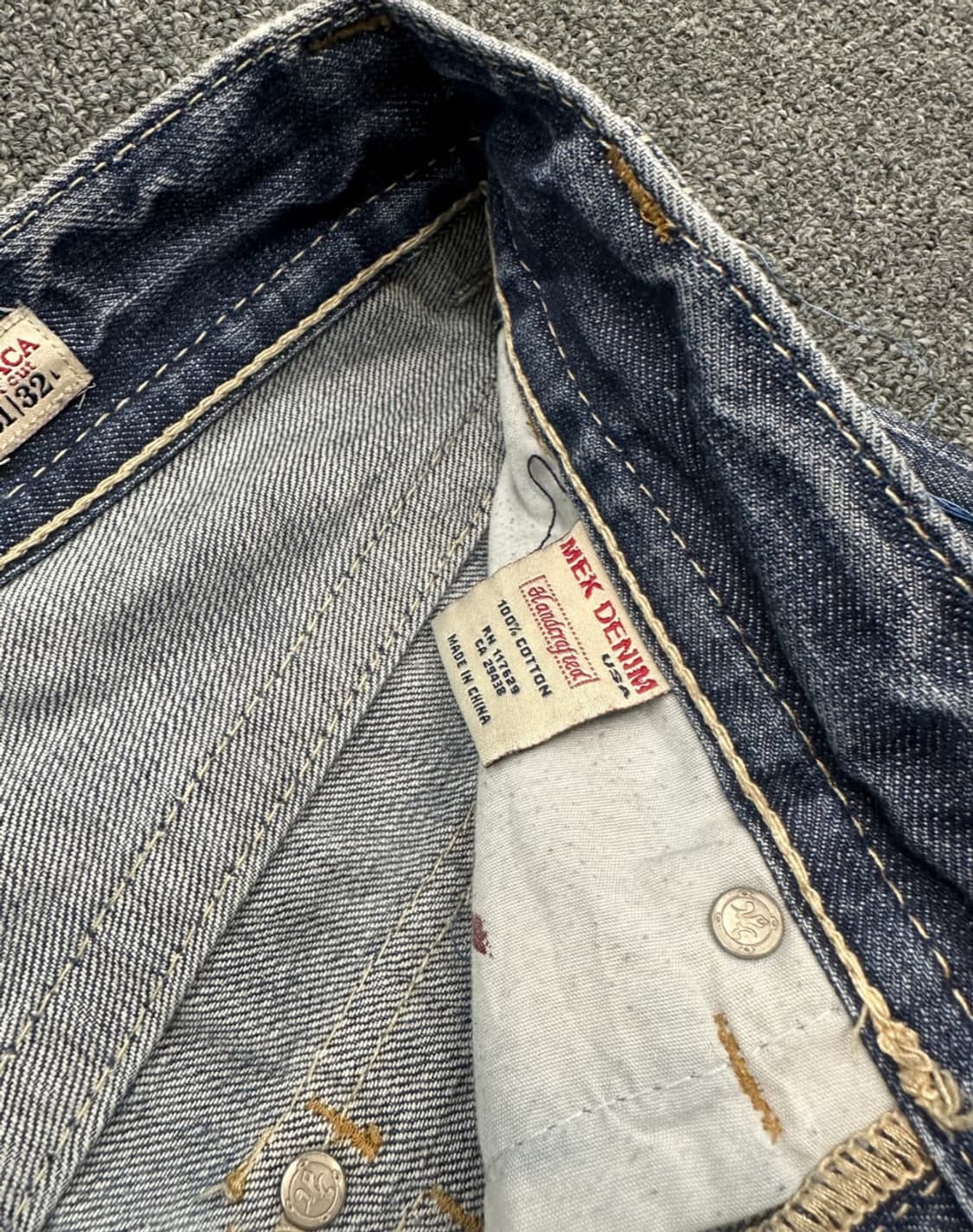 31) MEK DENIM USA 와이드 부츠컷 데님팬츠 상품이미지7