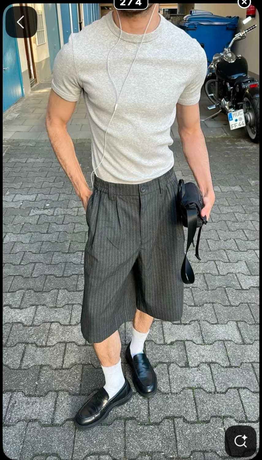 6crayon 핀스트라이프 팬츠 상품이미지1