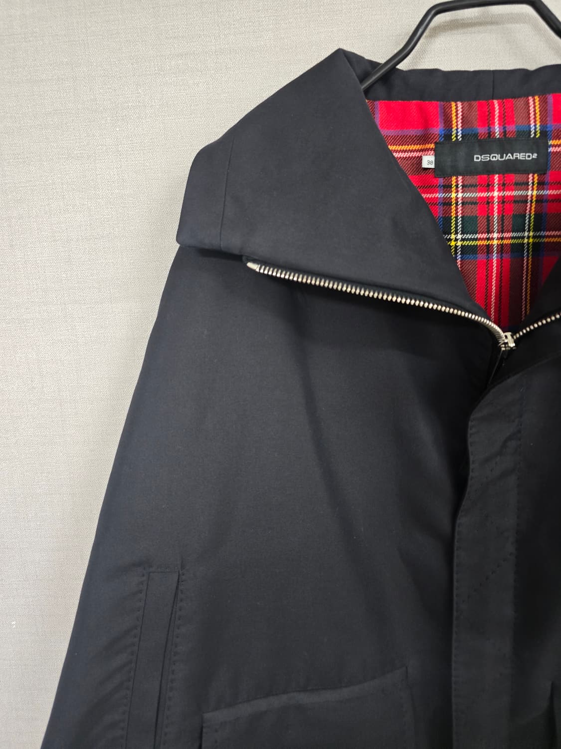 매장판 디스퀘어드2 귀여운 판초스타일 자켓 차콜 상품이미지4