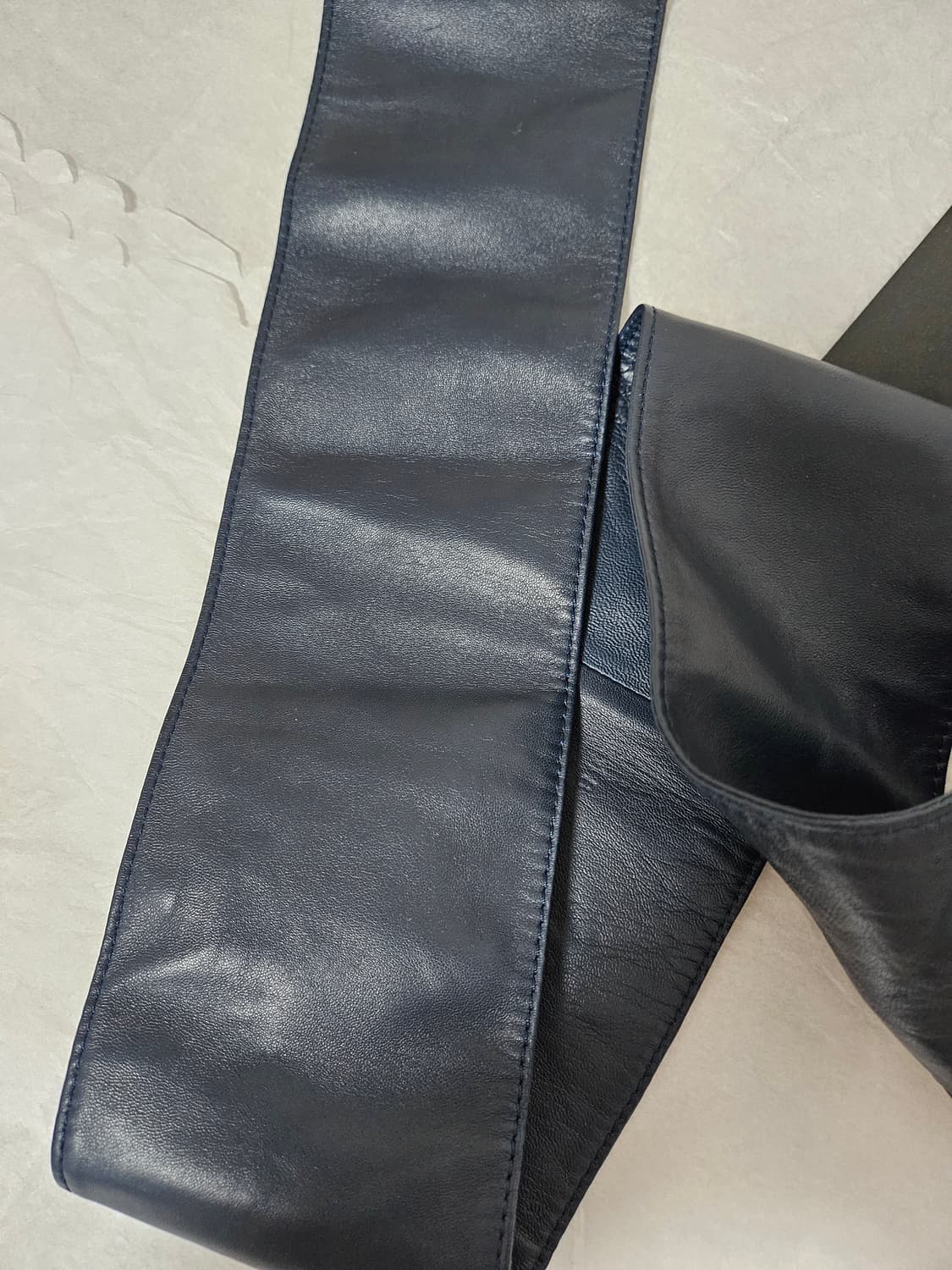 조르지오 아르마니 광폭 양가죽 벨트 미착용 70만원 상품이미지4