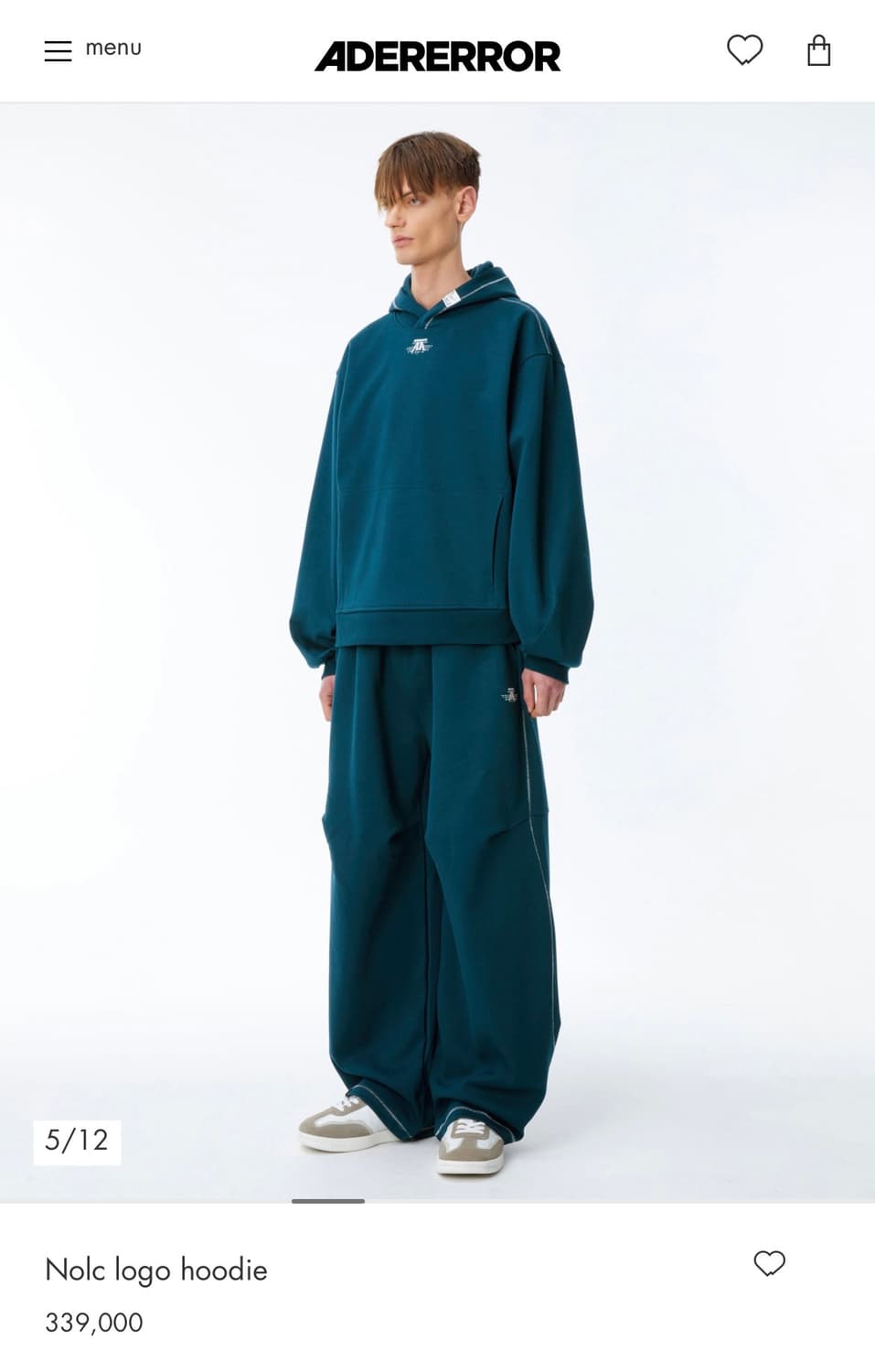 (새제품) 아더에러 Nolc logo hoodie, S사이즈, TQ 상품이미지4