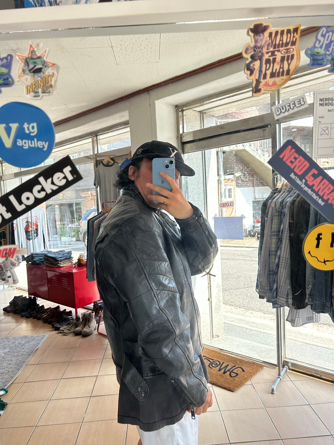 80’s Schott 555 caferacer leather jacket 상품이미지10