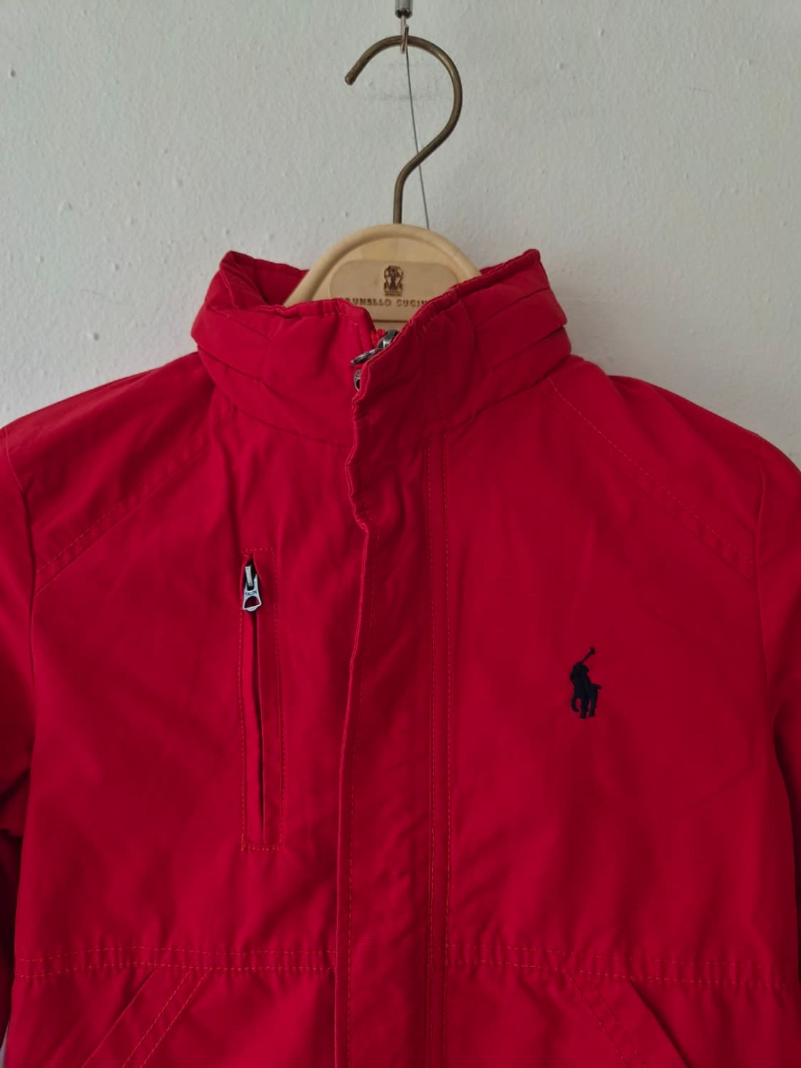 폴로랄프로렌 키즈 레드 후드집업점퍼 바람막이점퍼 6T사이즈 상품이미지1