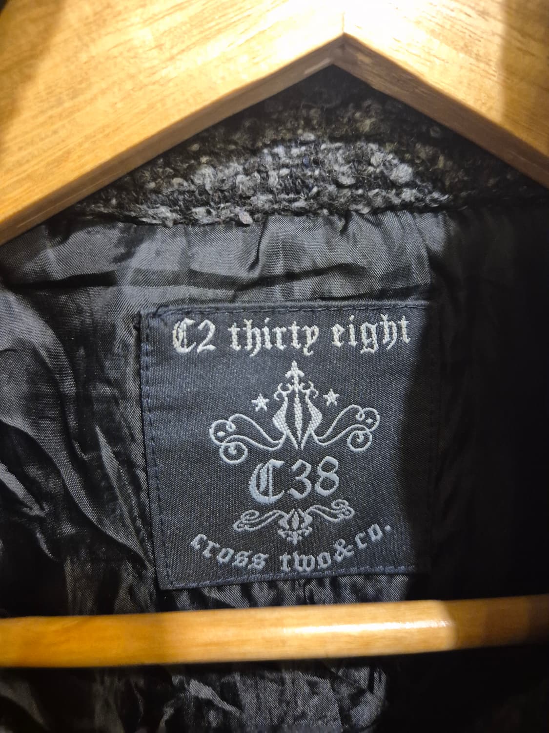 그레이 텍스쳐 음각 버튼 후드 집업 자켓 y2k 갸루 펑크 상품이미지5