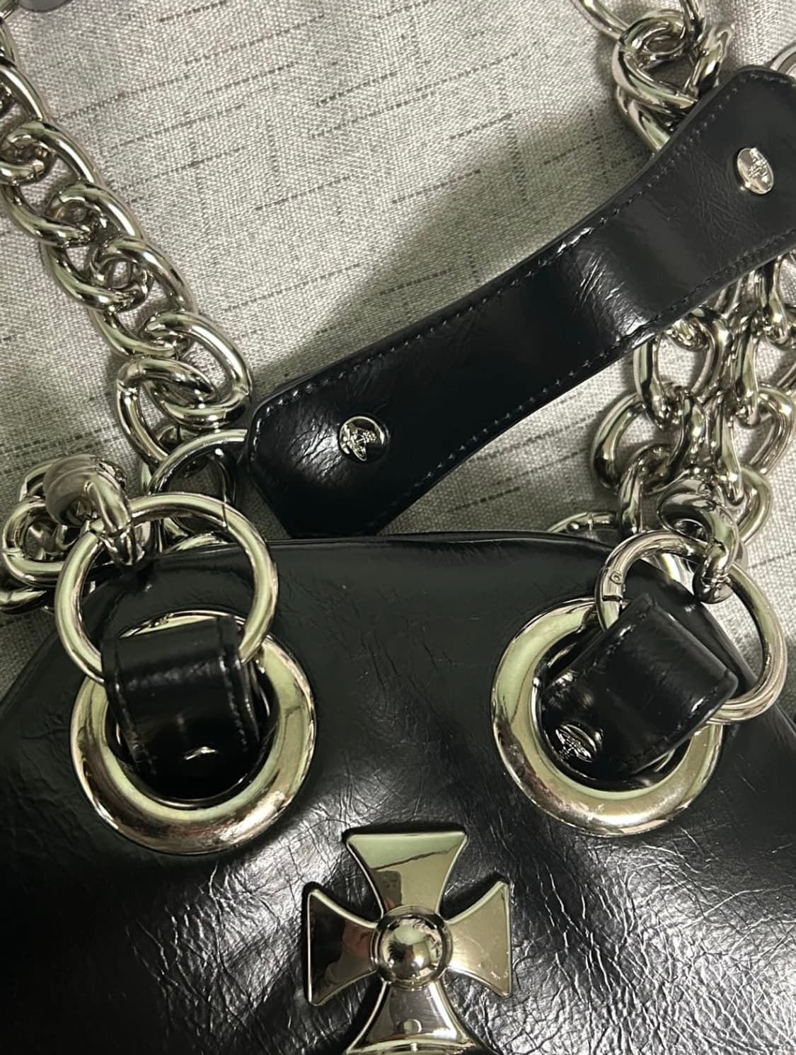 비비안웨스트우드 야스민 아카이브 백 블랙 상품이미지5