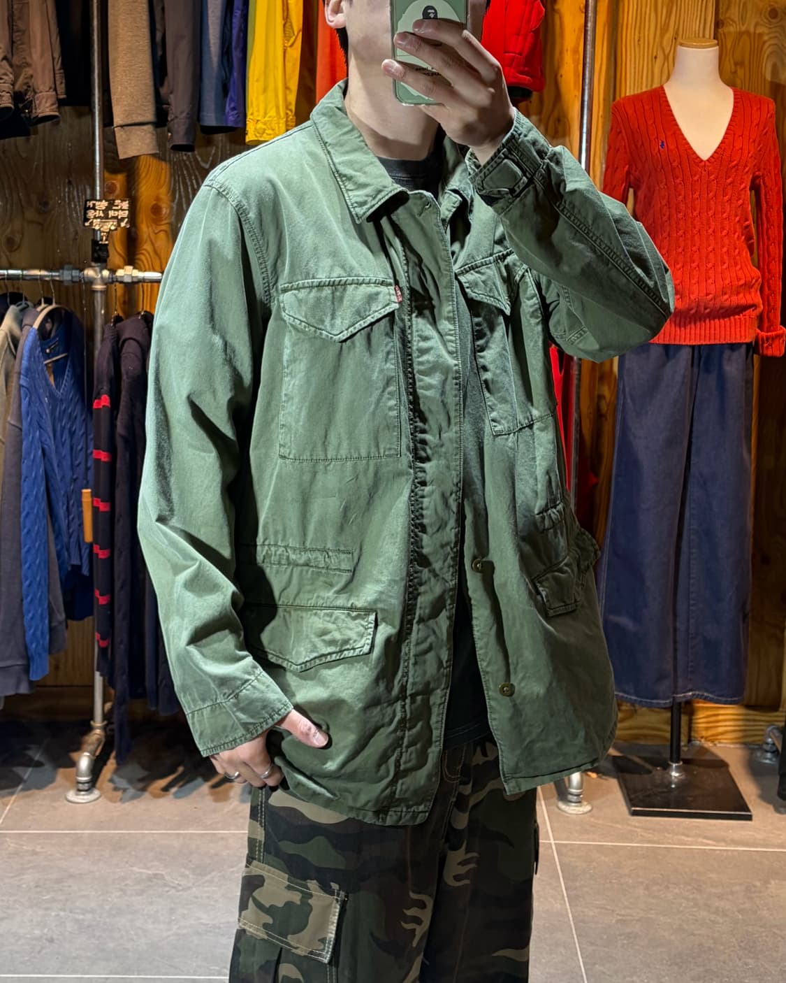 L 리바이스 4포켓 카티 야상 싱글자켓 상품이미지1