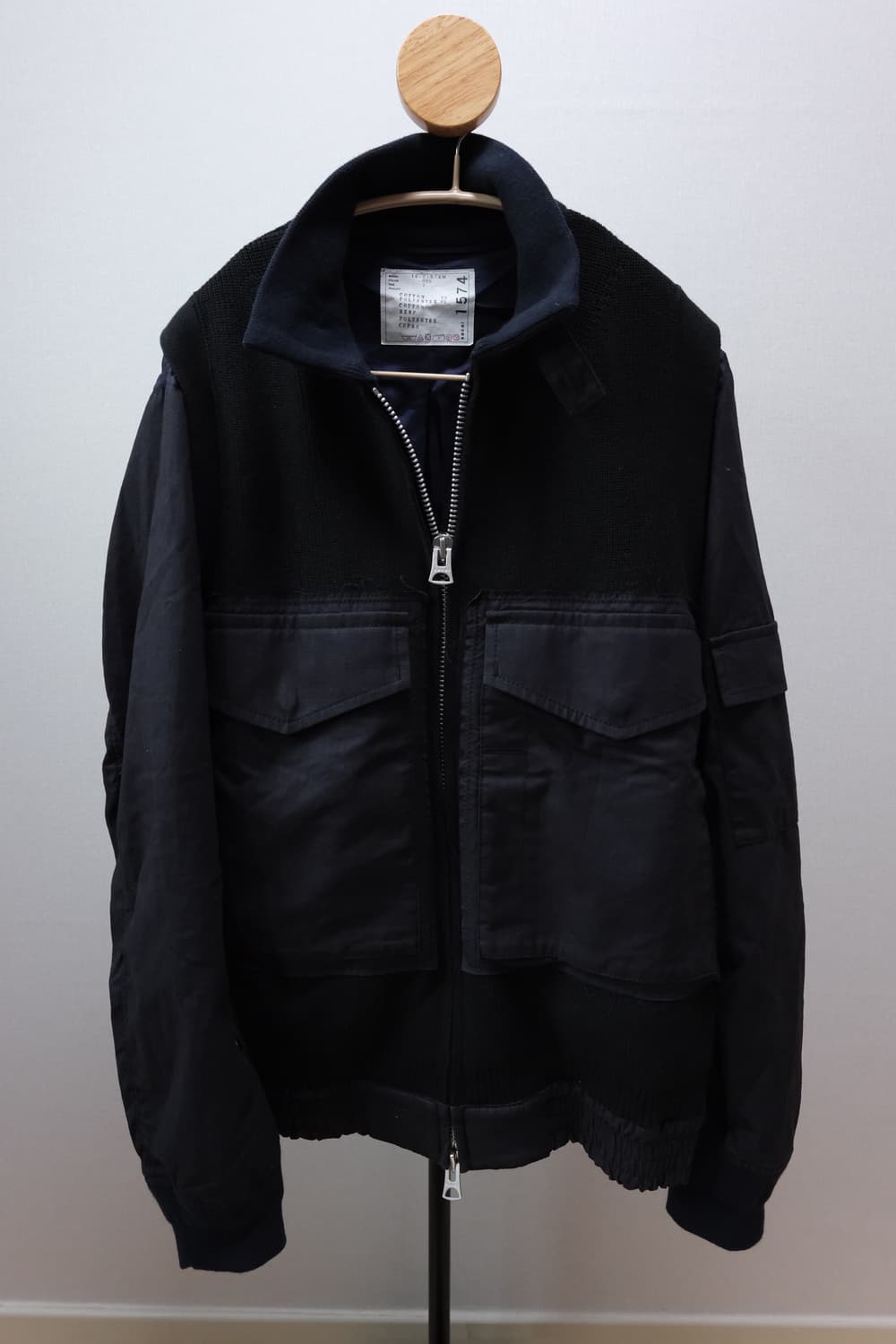 Sacai 니트 도킹 자켓 2 상품이미지3