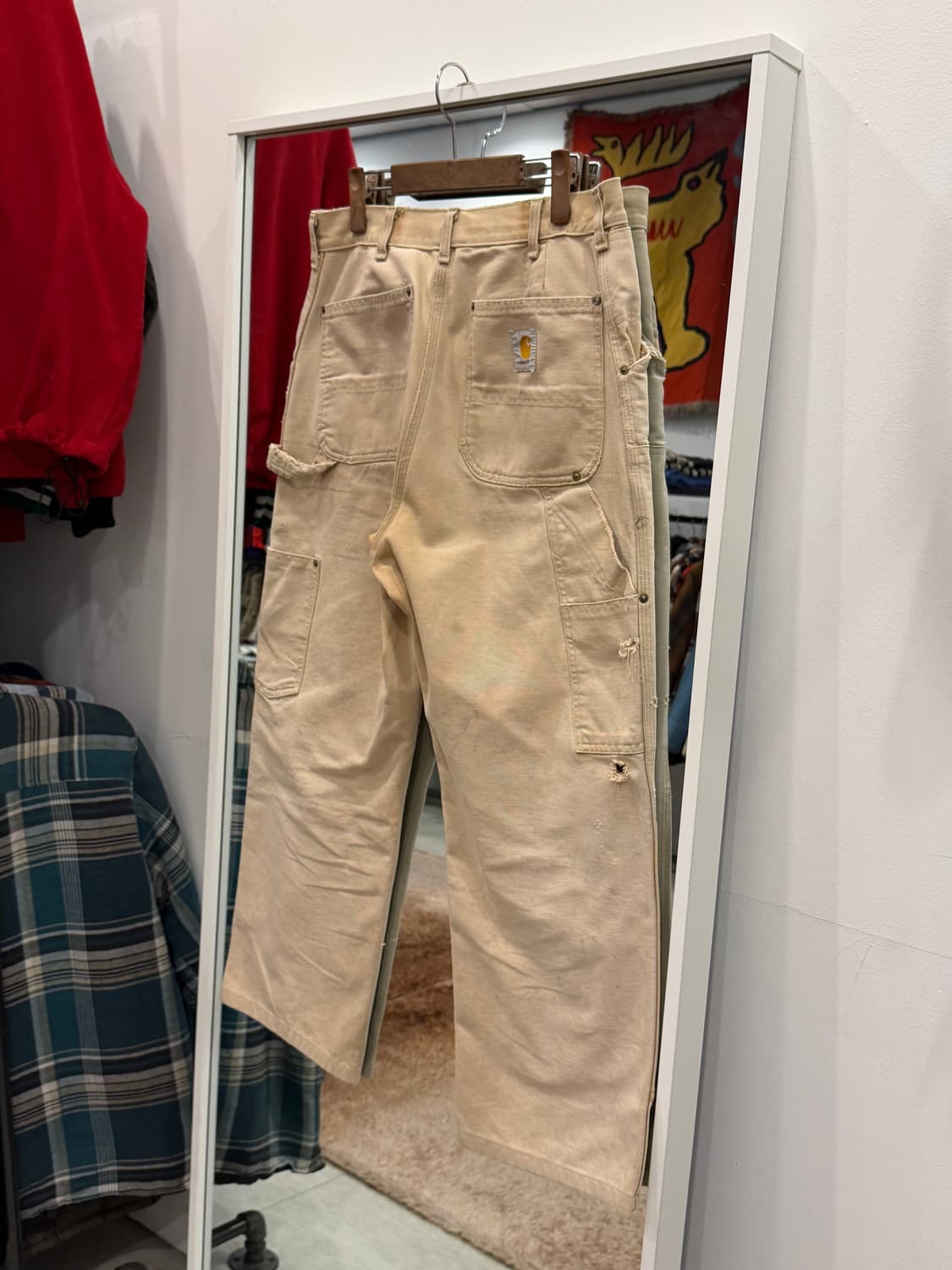 90s Carhartt 칼하트 덕 캔버스 더블니 카펜터 워크팬츠 (31) 상품이미지5