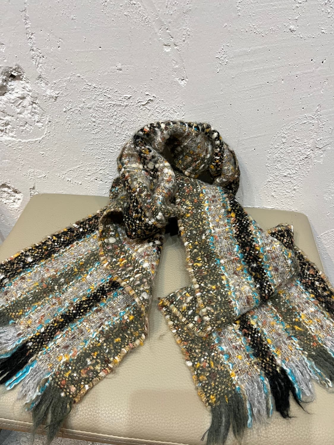 일본빈티지 트위드 머플러 상품이미지1