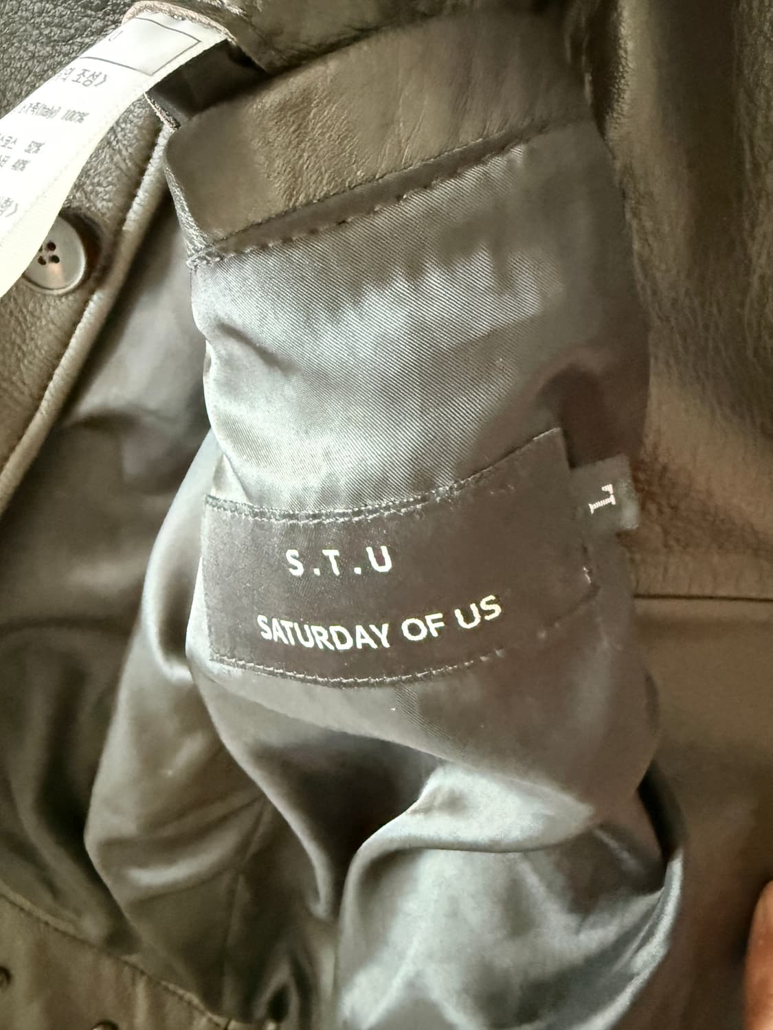 STU 래더자켓 다크브라운 L 상품이미지7