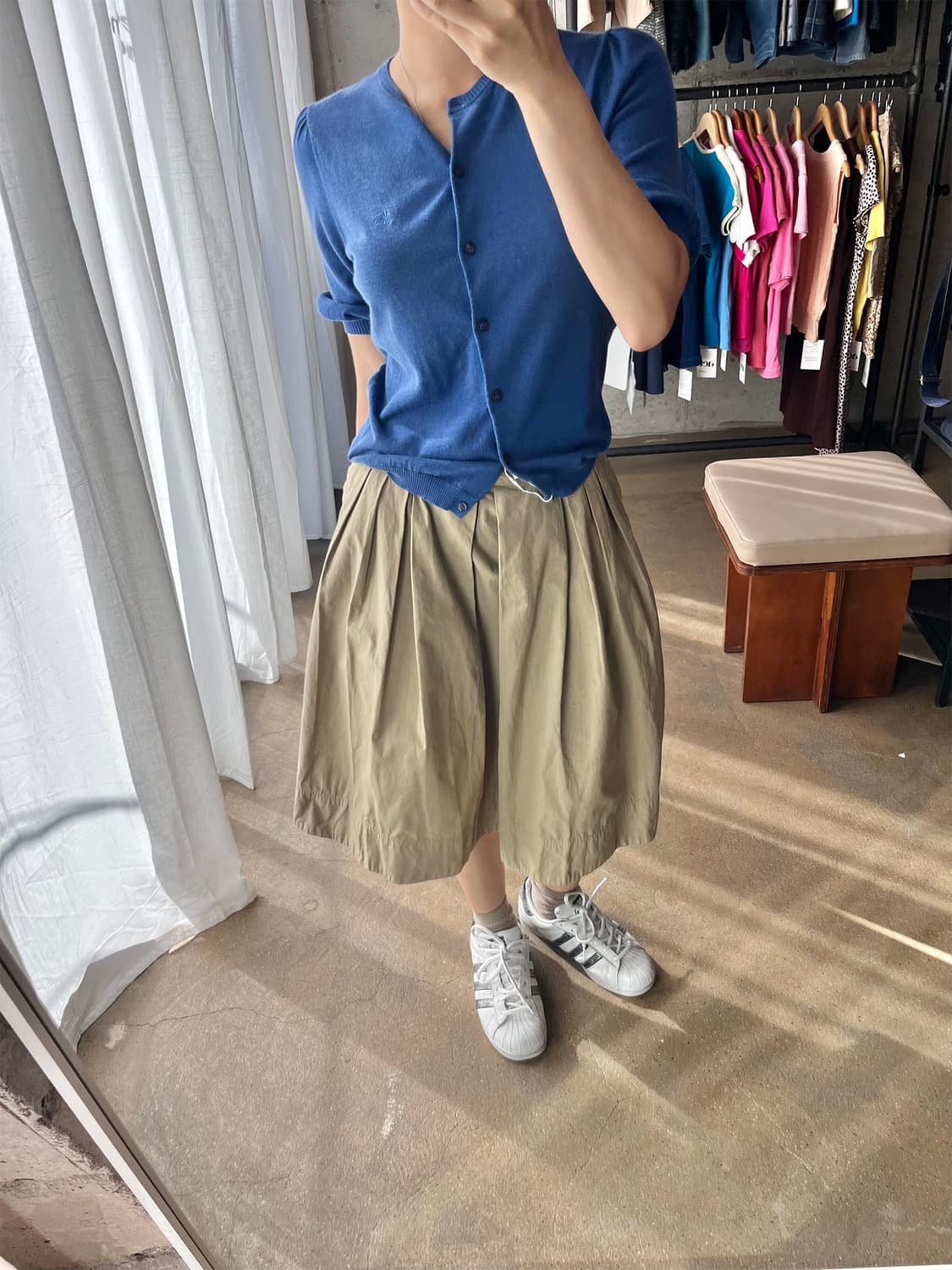 버버리 로고 가디건 블루 상품이미지9