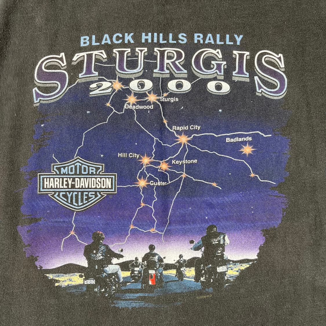 빈티지 할리데이비슨 60주년 sturgis 반팔 상품이미지7