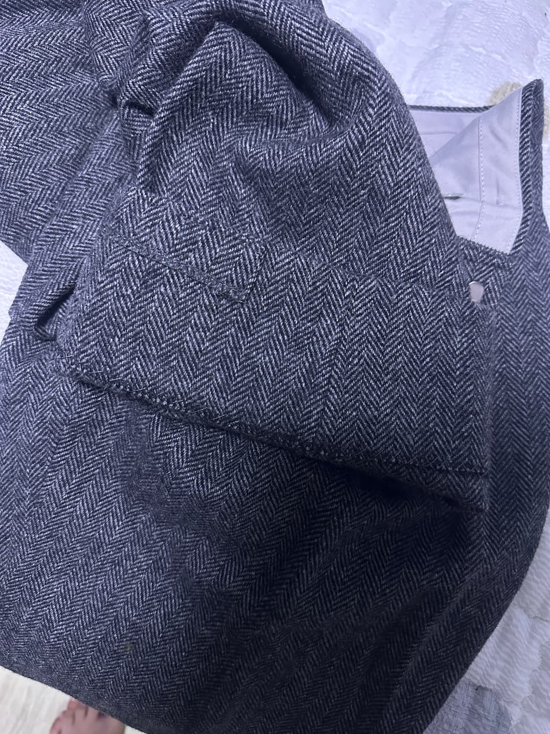 [32] 울 투턱 헤링본 슬랙스 상품이미지6