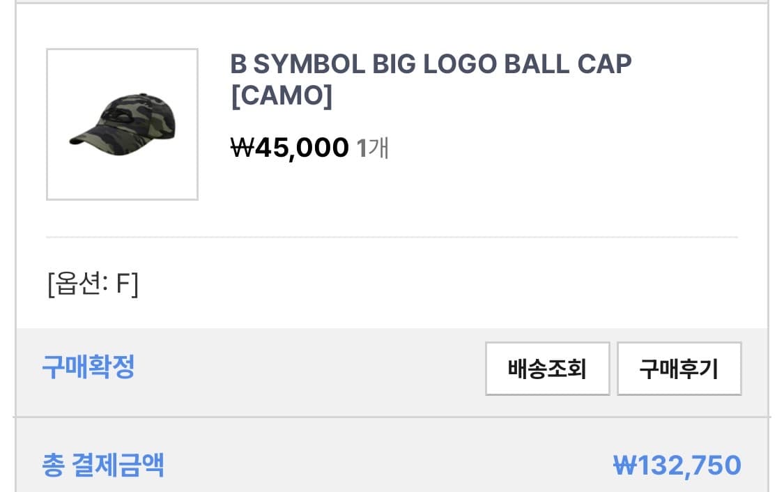 본투윈 B심볼 빅 로고 볼캡 카모 상품이미지4