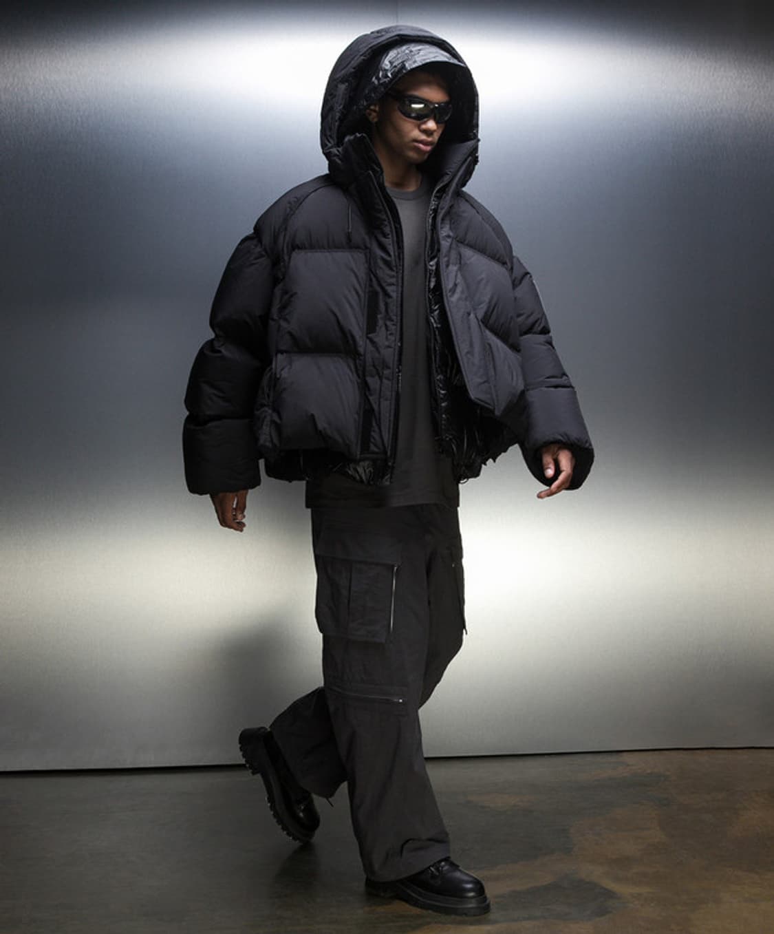 준지 209 패딩 48 더블 다운 점퍼 블랙 숏패딩 상품이미지1