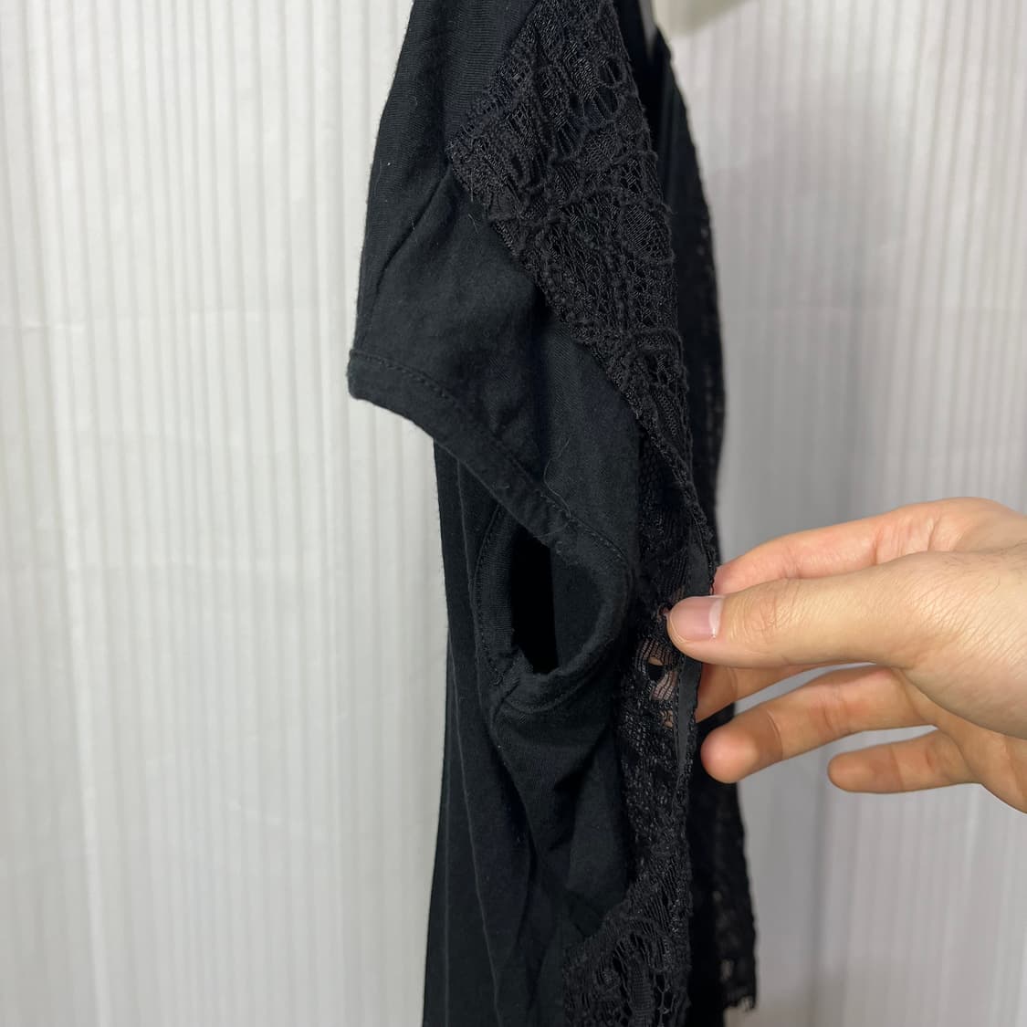 yohji yamamoto Y’s lace cap sleeve tee 상품이미지5