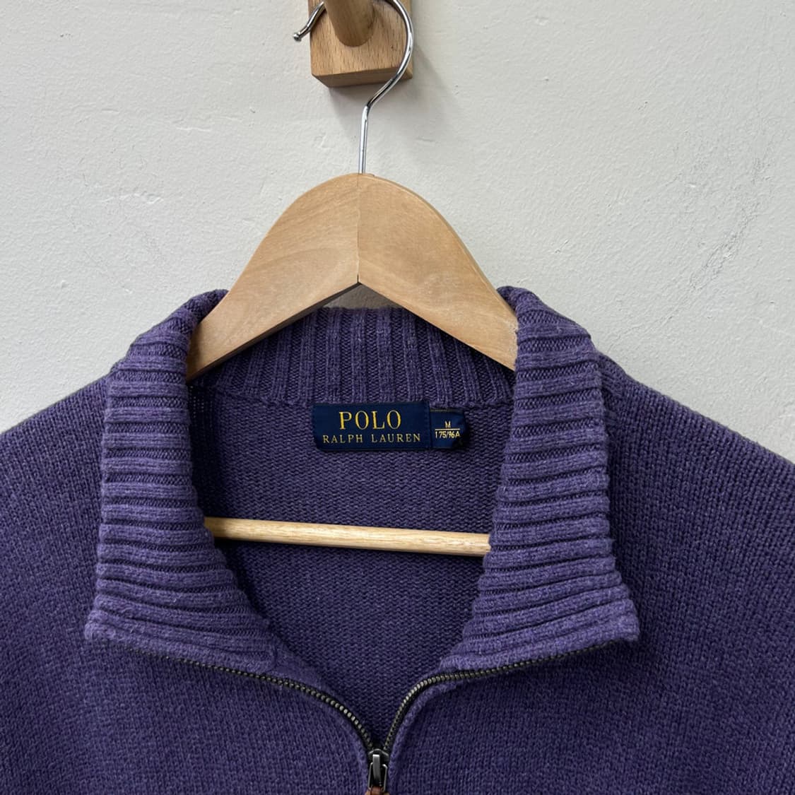 16651 - 폴로 랄프로렌 퍼플 반집업 니트 상품이미지3