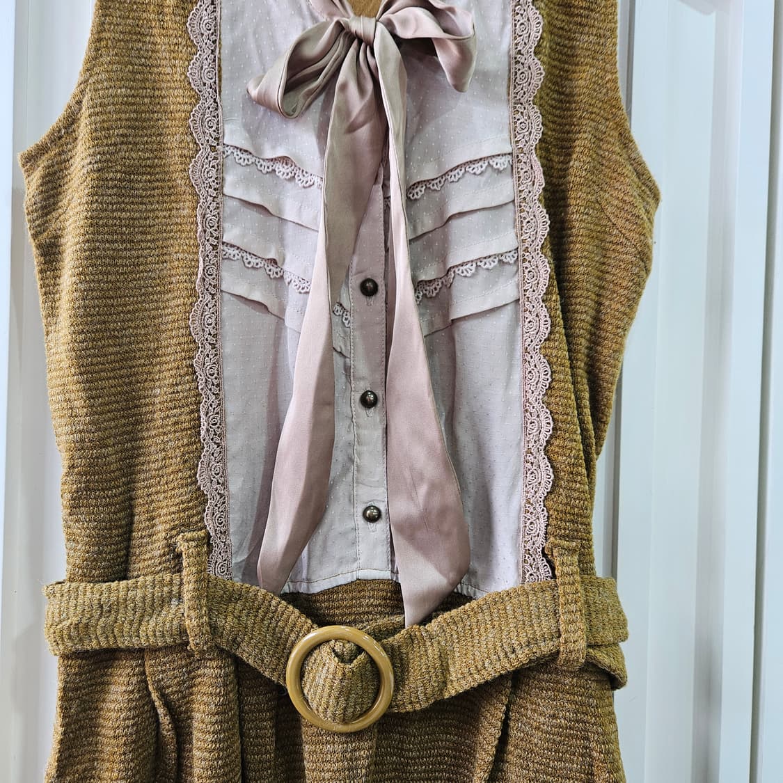 Axes Femme 레이어드 벨트 원피스 상품이미지4