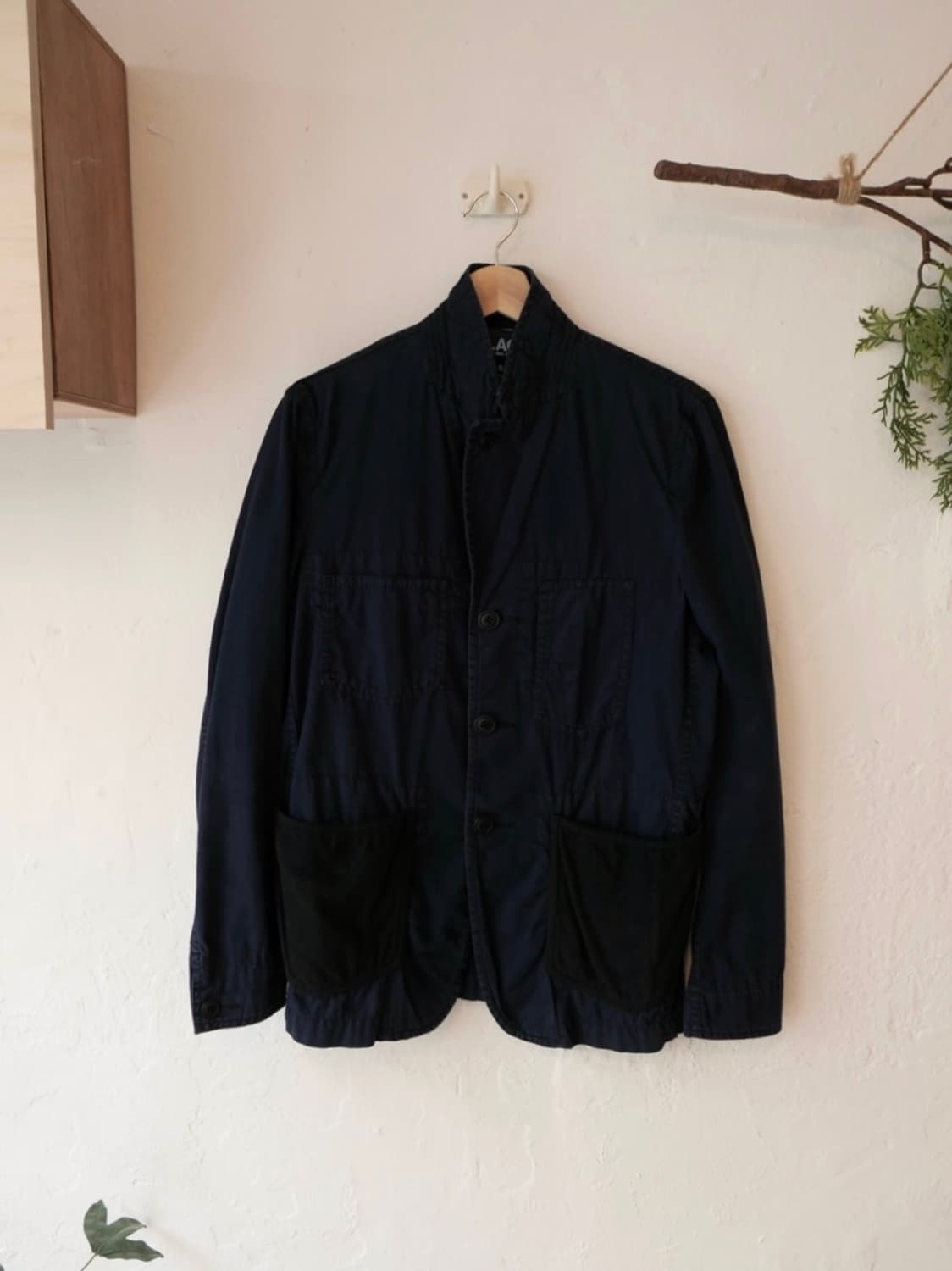 꼼데가르송 블랙 블레이저 자켓 상품이미지1