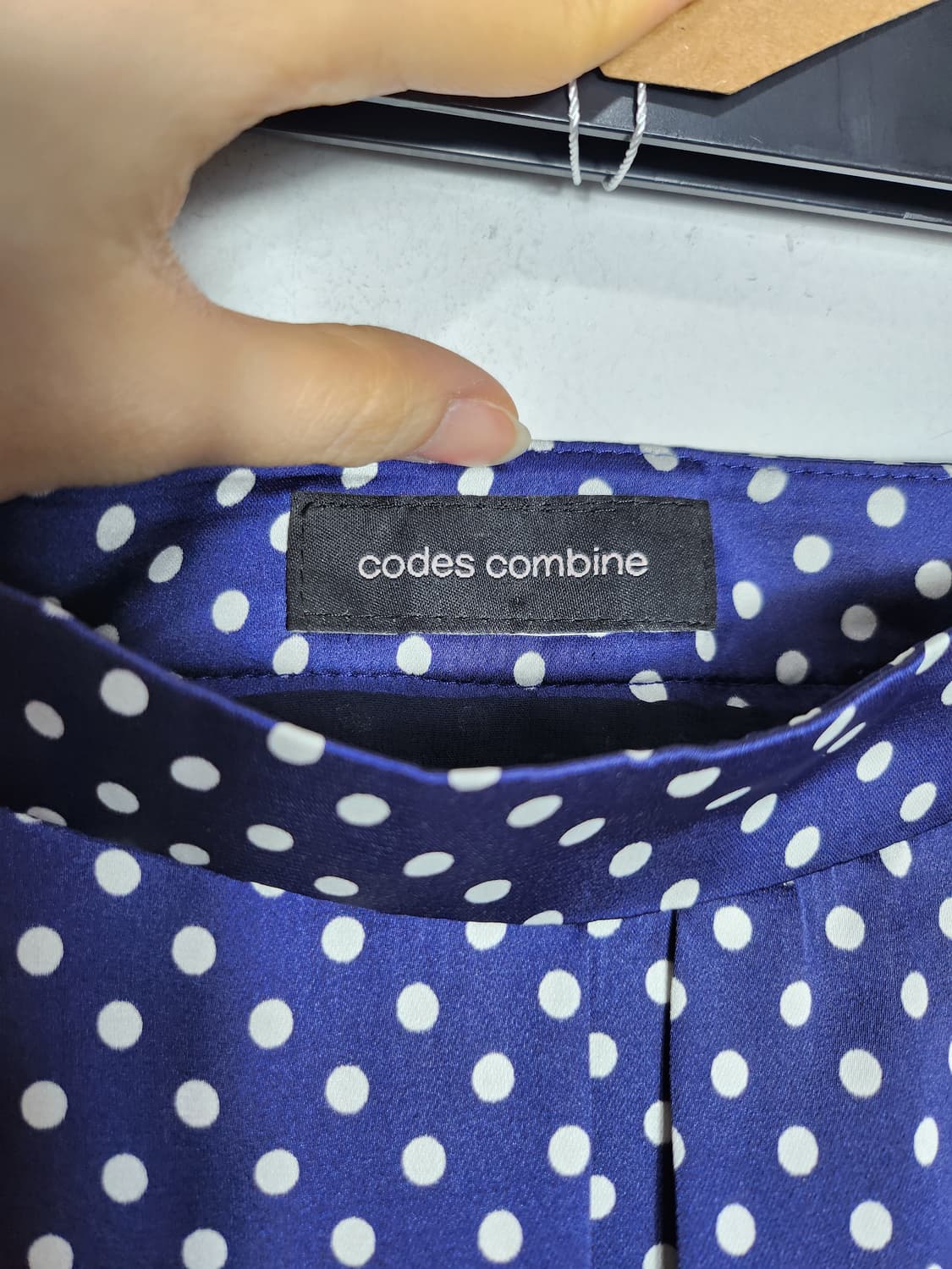 코데즈컴바인 도트 플리츠 미니 스커트 상품이미지2