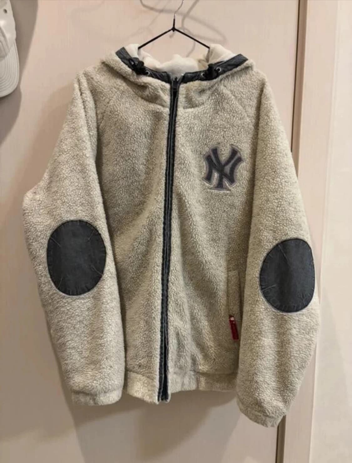 (무배)뉴에라 엠엘비 양키스 뽀글이 후드집업 후리스 상품이미지1