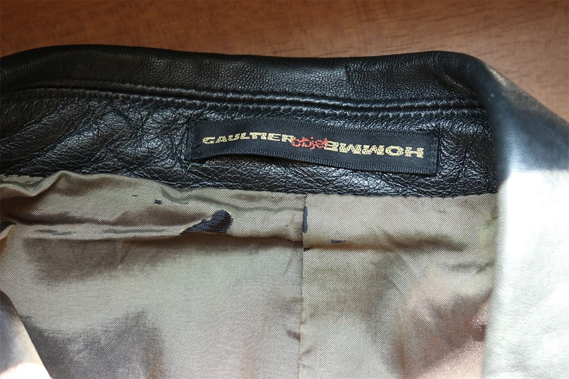 장 폴 고티에 오브제 블랙 레더 블레이저  상품이미지7