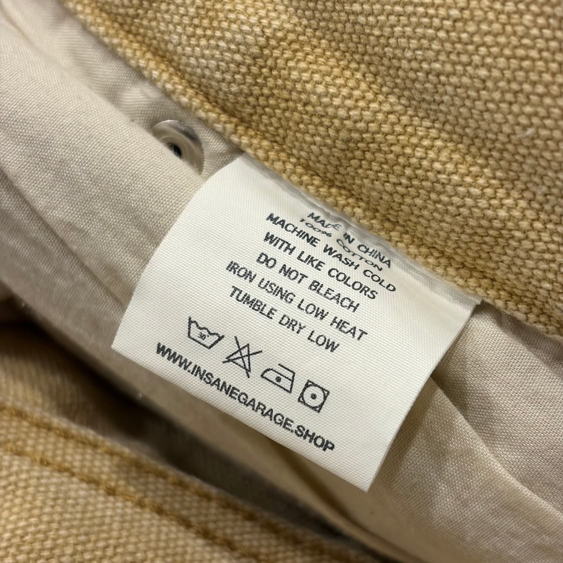 [3] 인세인개러지 베이지 워크웨어  더블니 팬츠 바지 D770 상품이미지9