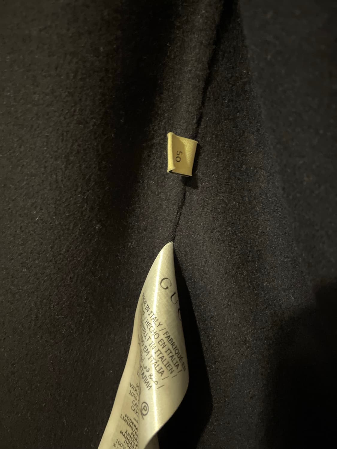 구찌 핸드메이드 울캐시미어 코트 상품이미지5