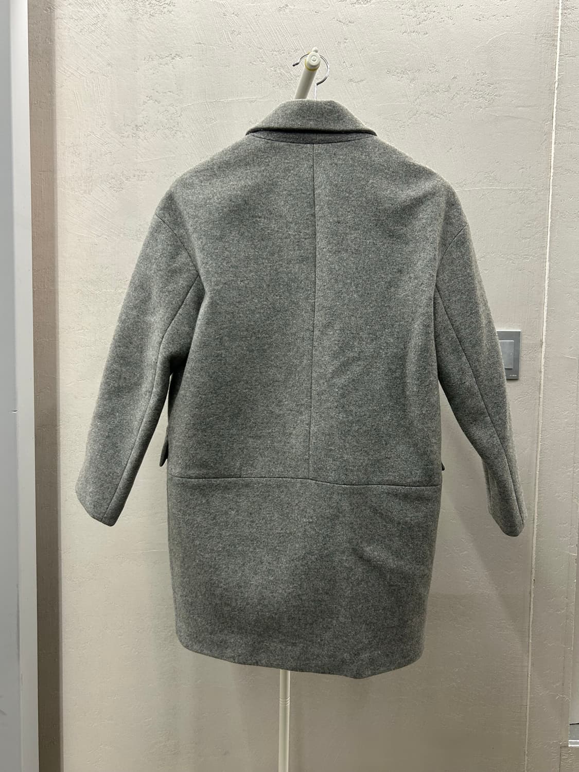 athe (아떼) 더블 브레스트 여성 코트 회색 상품이미지3