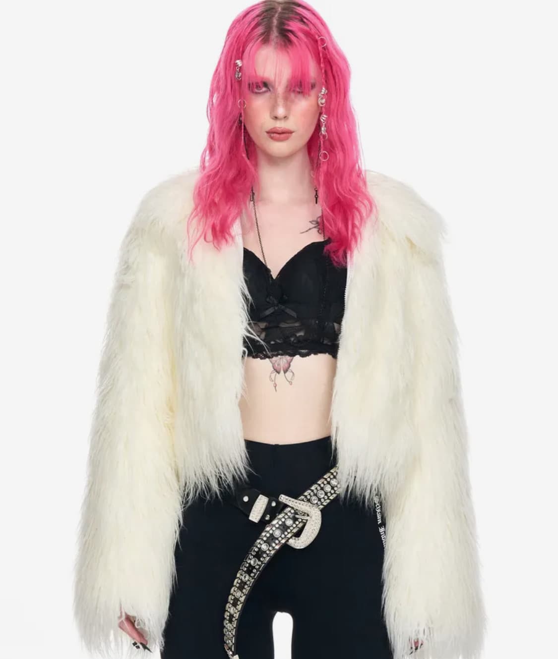 [SCHISM INDUCING] CROPPED FUR JACKET 상품이미지1