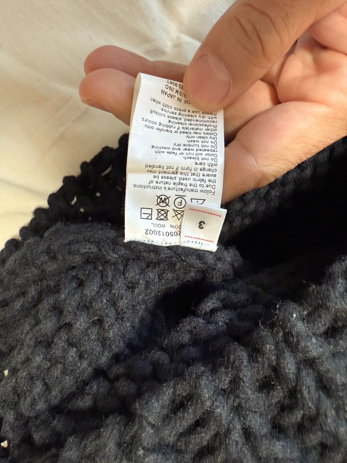 [3]비즈빔22AW Boatneck 보트넥 핸드 니트 상품이미지3