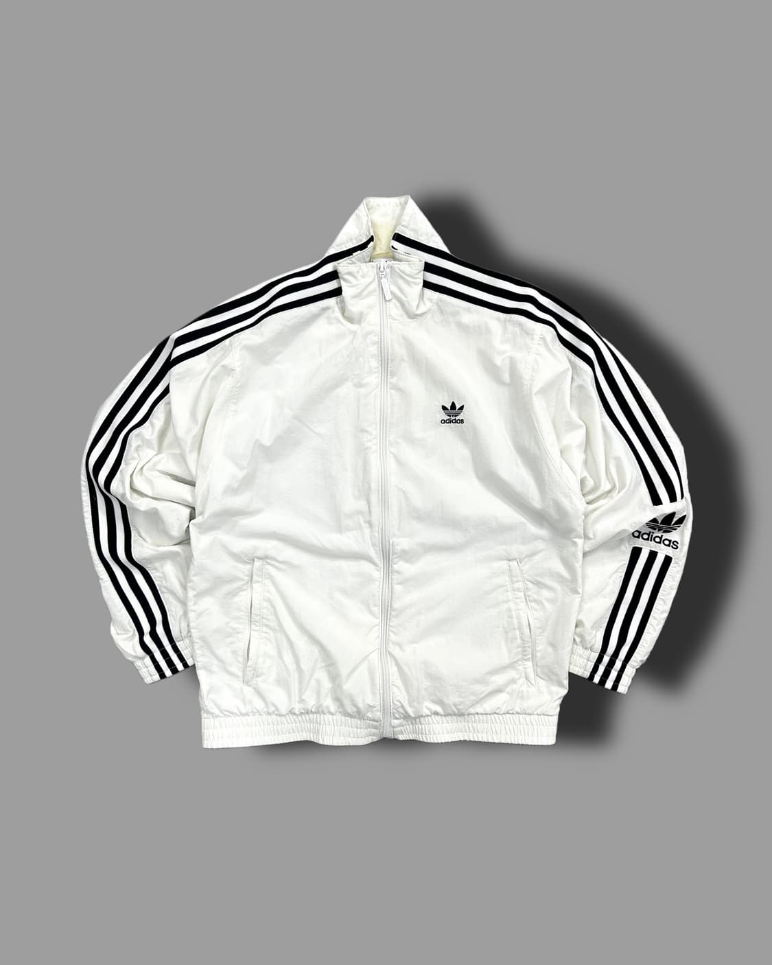 아디다스 화이트 오리지널 트랙탑 바막막이 XS 상품이미지4