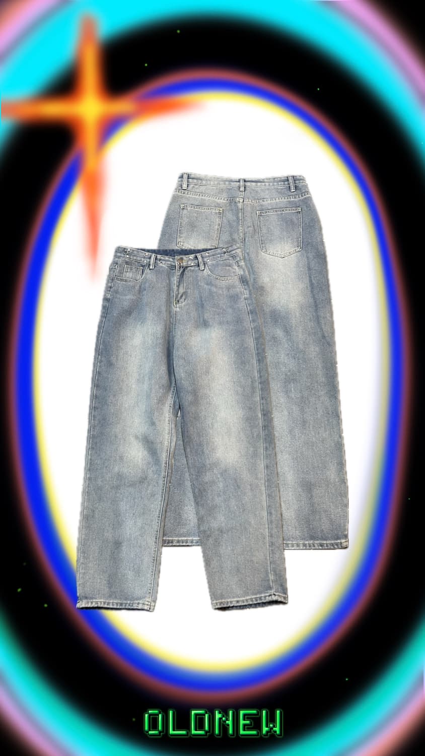 Vintage Wide Denim pants 상품이미지1