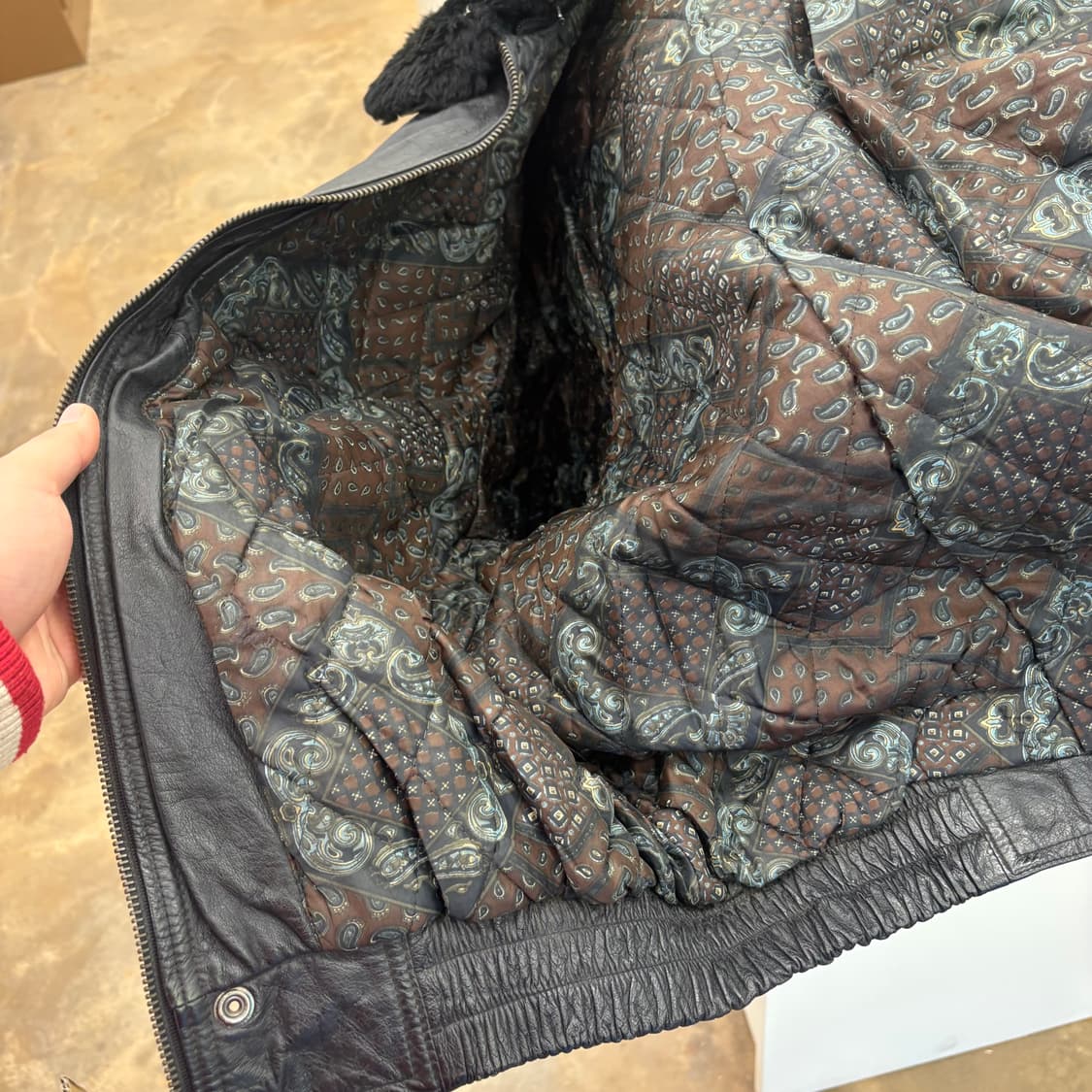 빈티지 양가죽 무스탕 레더자켓 상품이미지7