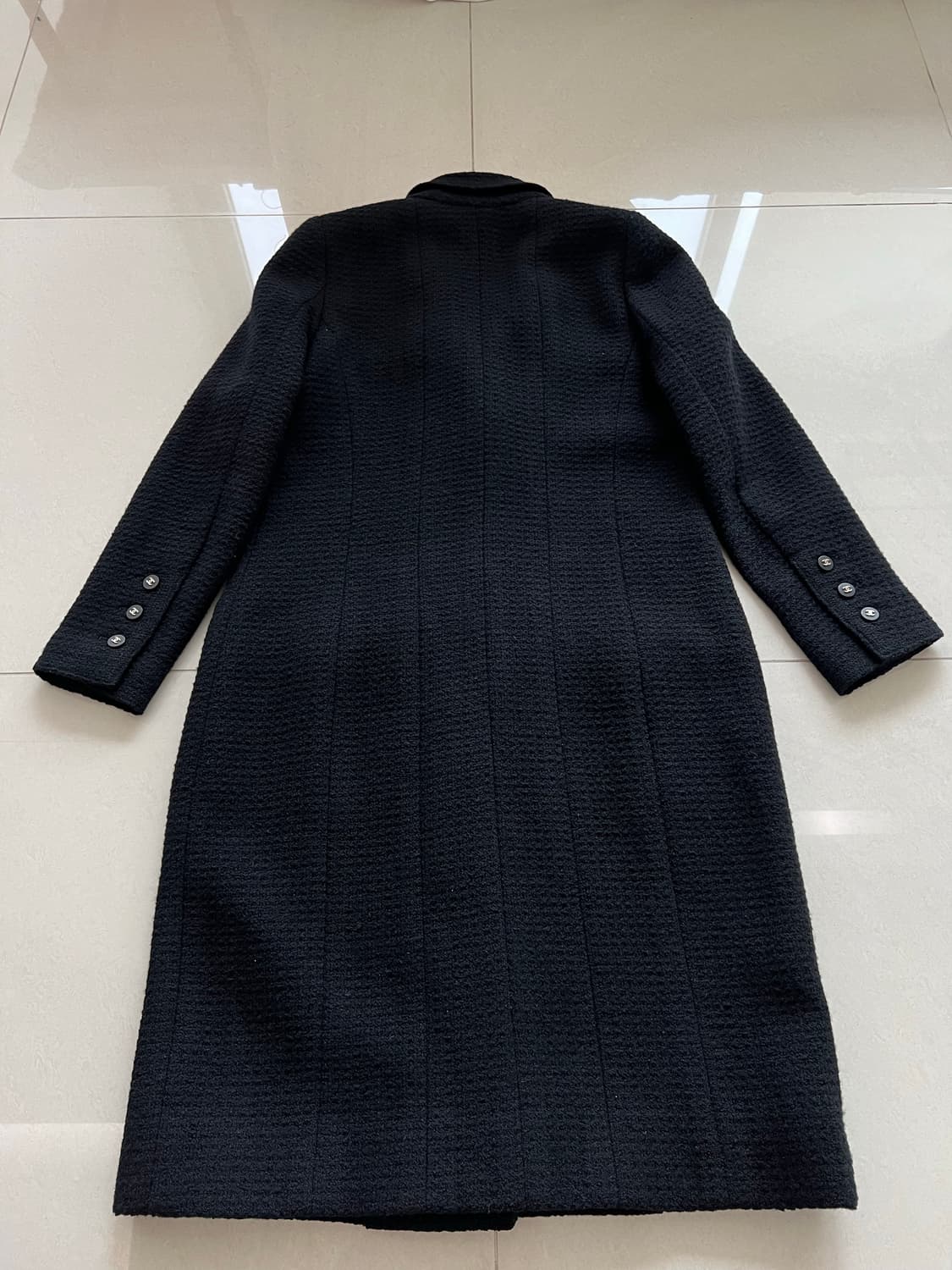 정품 샤넬 로고 버튼 코트 상품이미지6