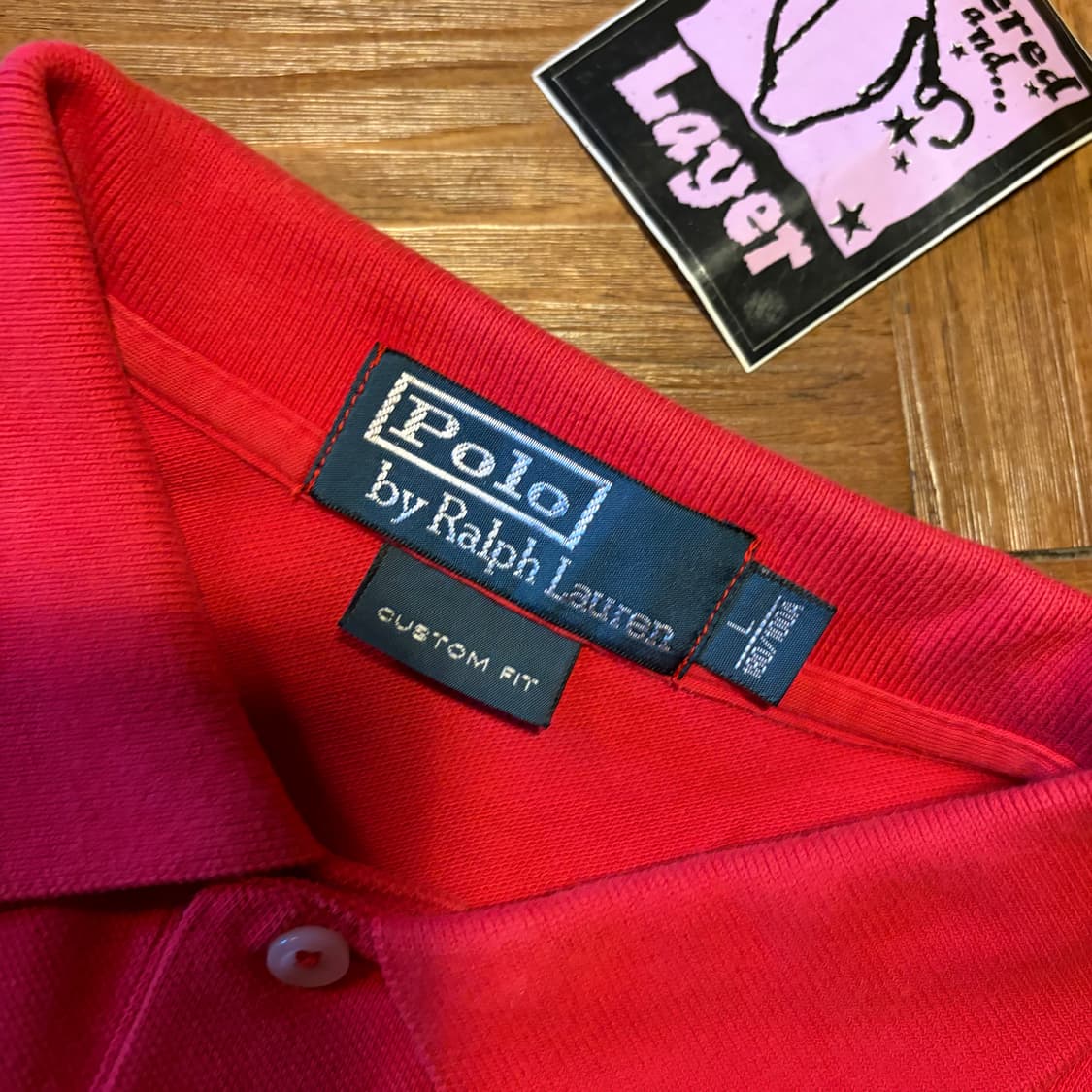 POLO RALPH LAUREN 빅 포니 카라티셔츠 레드 상품이미지4