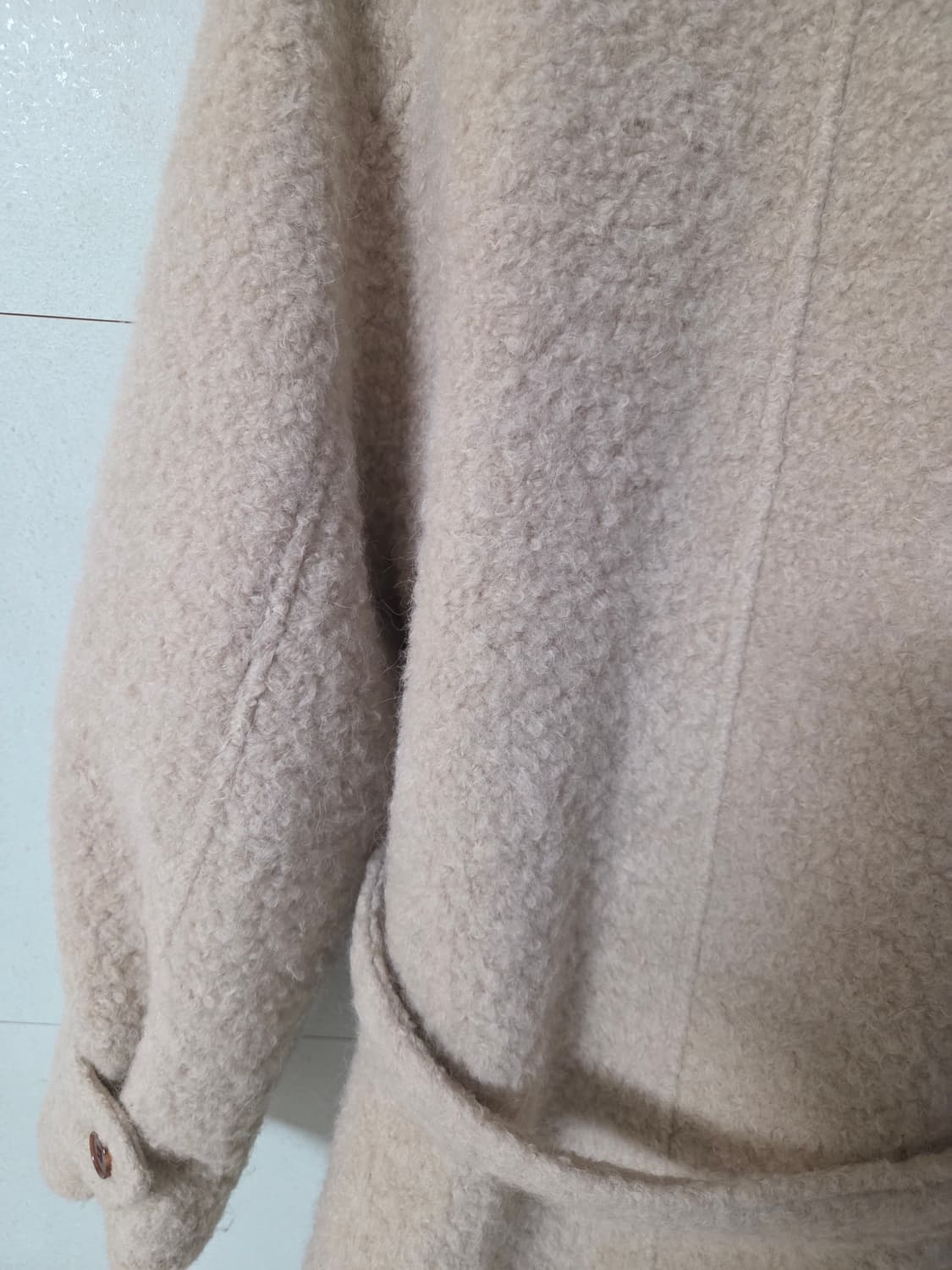 라미네즈 부클 벨티드 코트 boucle belted coat 판매 상품이미지8