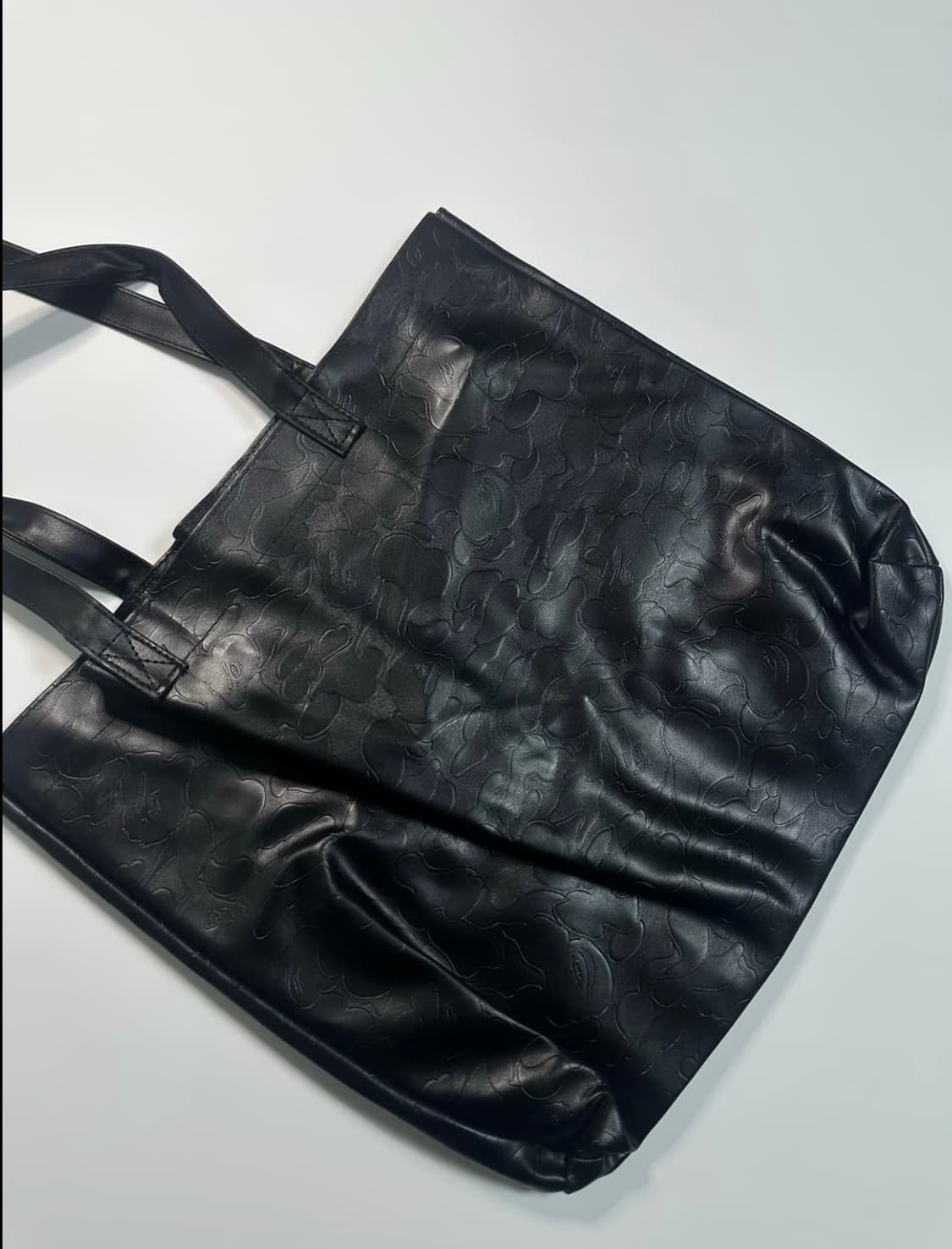 베이프 블랙 가죽 토트백 숄더백  상품이미지3