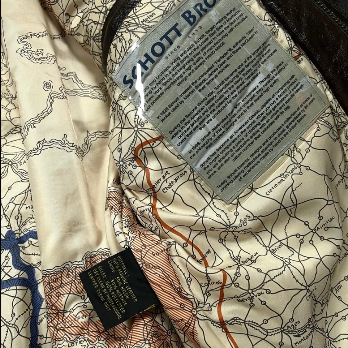 [90s Schott A-2 leather jacket] 상품이미지7