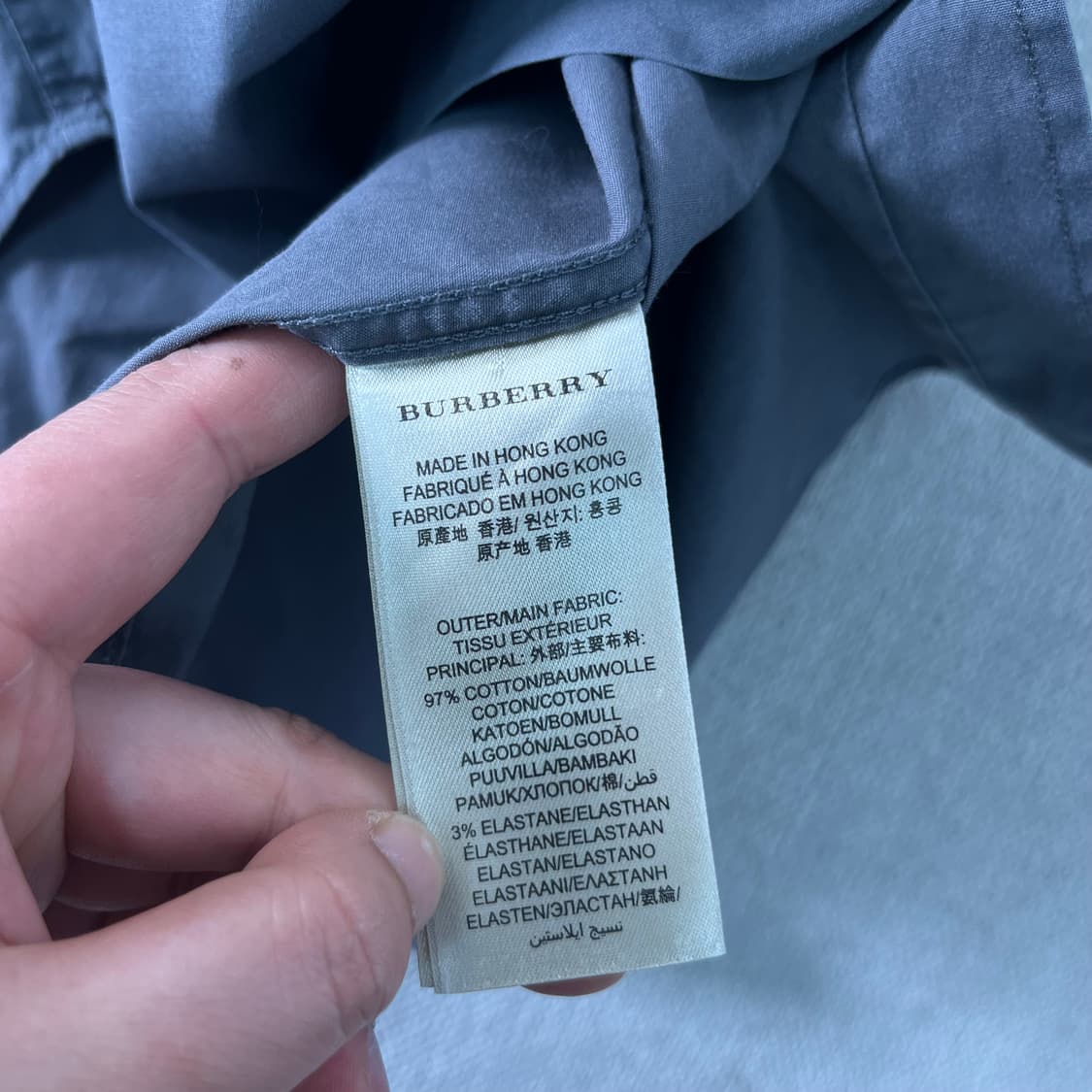 95 버버리 기마로고 코튼 셔츠 상품이미지7