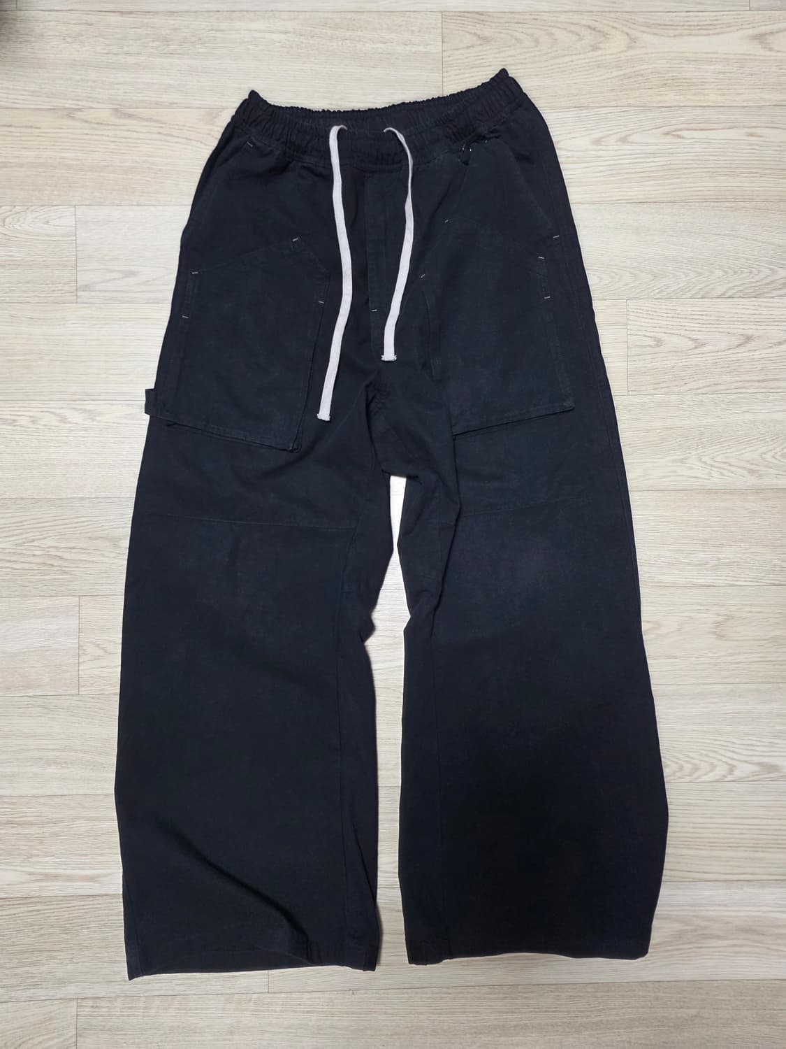 (2) 폴리테루 페인터 파자마 팬츠 블랙 상품이미지2