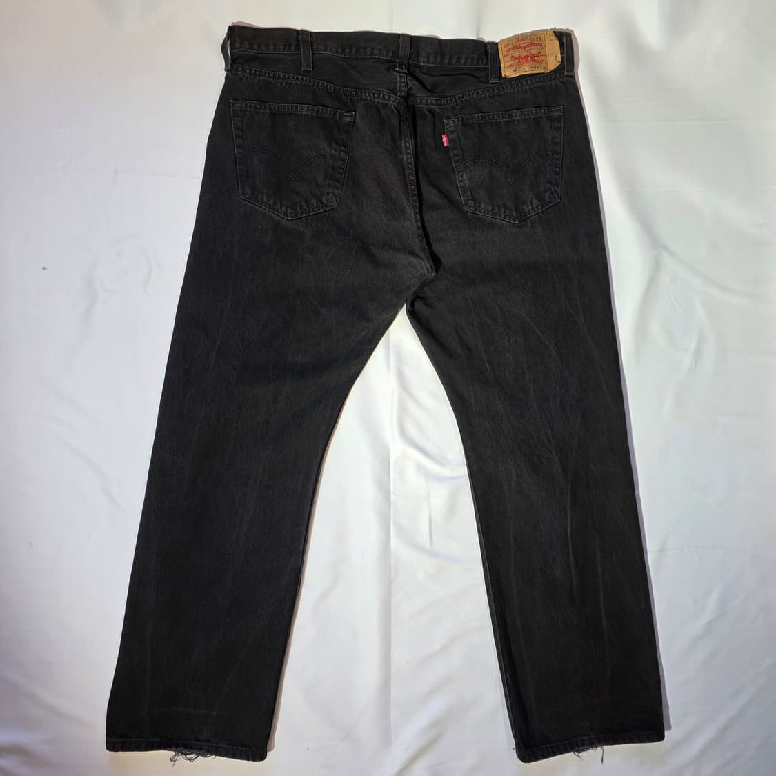 [W44L32]00s 리바이스 501 빅사이즈 블랙 데님 팬츠 상품이미지6