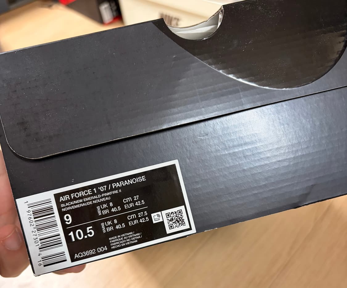 나이키 피스마이너스원 에어포스 1 로우 파라노이즈 3.0 상품이미지10