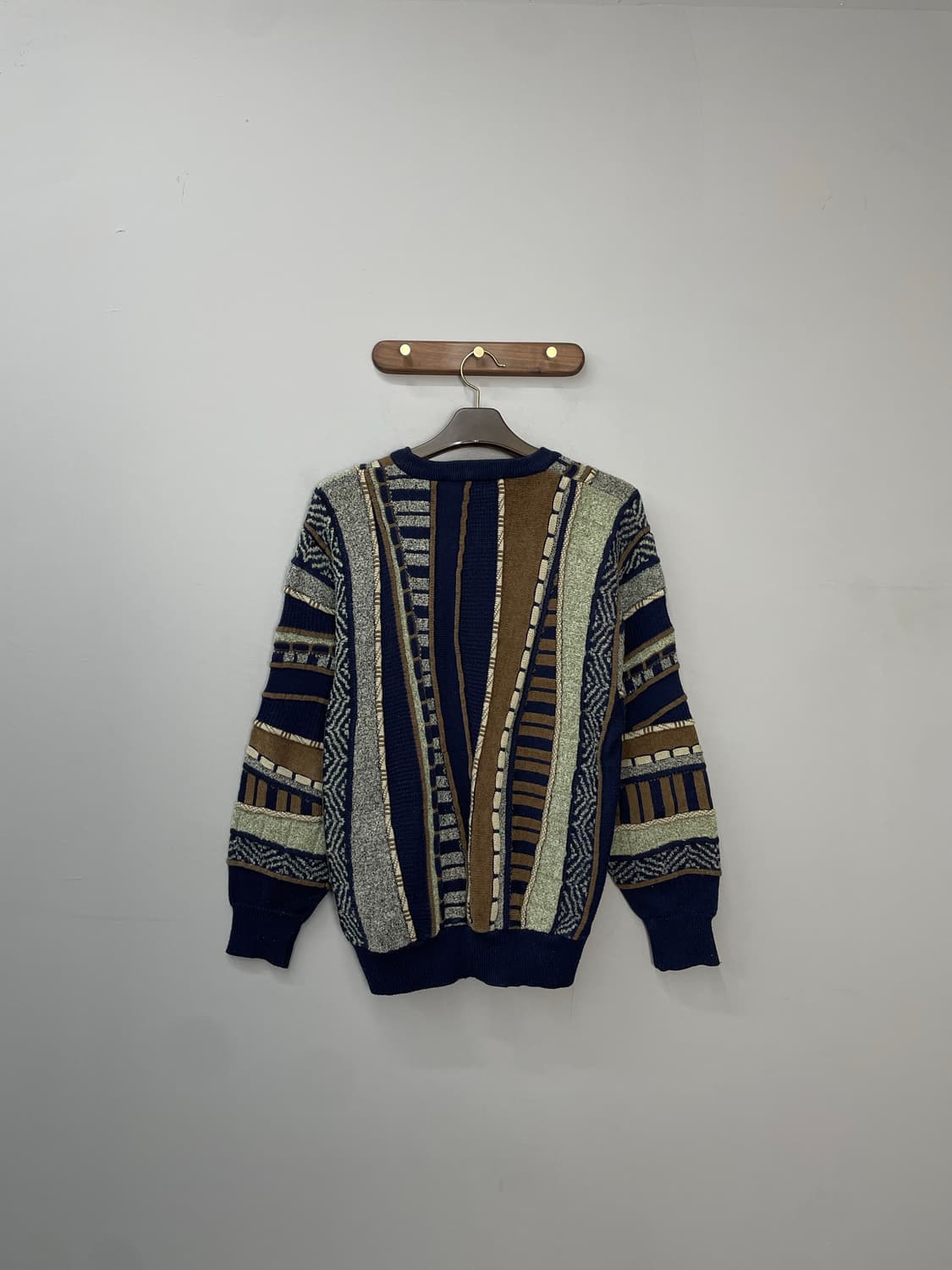 미쏘니 스포츠 쿠지패턴 울 니트 H1355 상품이미지4