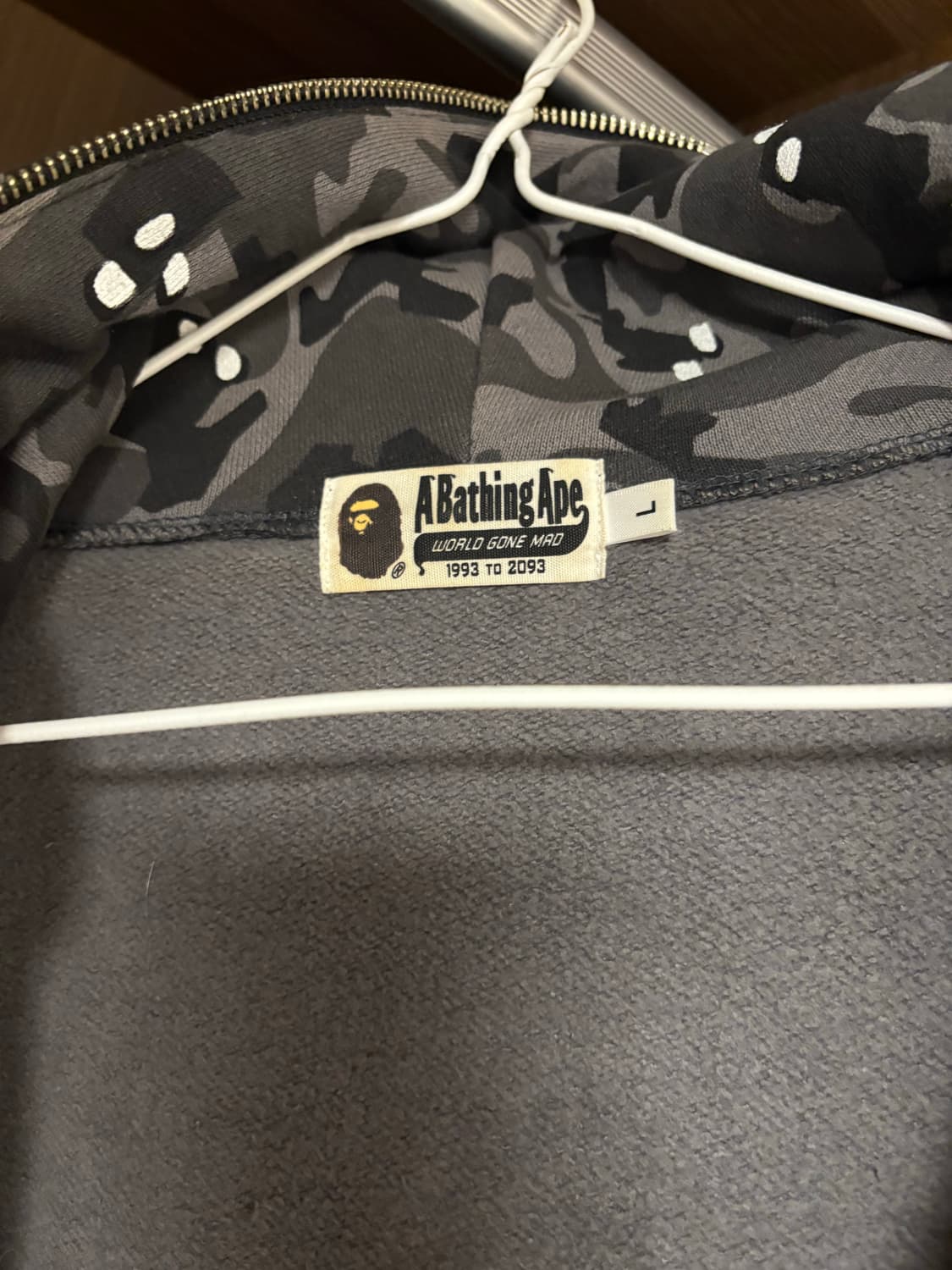 베이프 후드집업 교신 사이즈 L 상품이미지6