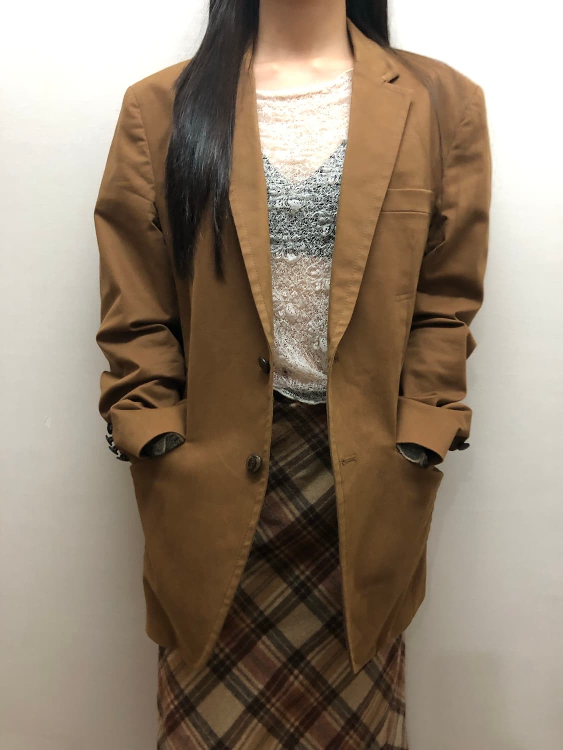 빈티지 브라운 코튼 자켓 상품이미지3