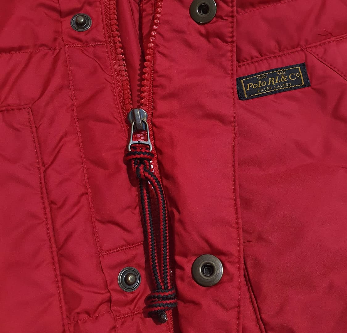 폴로 패딩 후드 패딩 덕다운 레드 XL (105-110) 상품이미지6