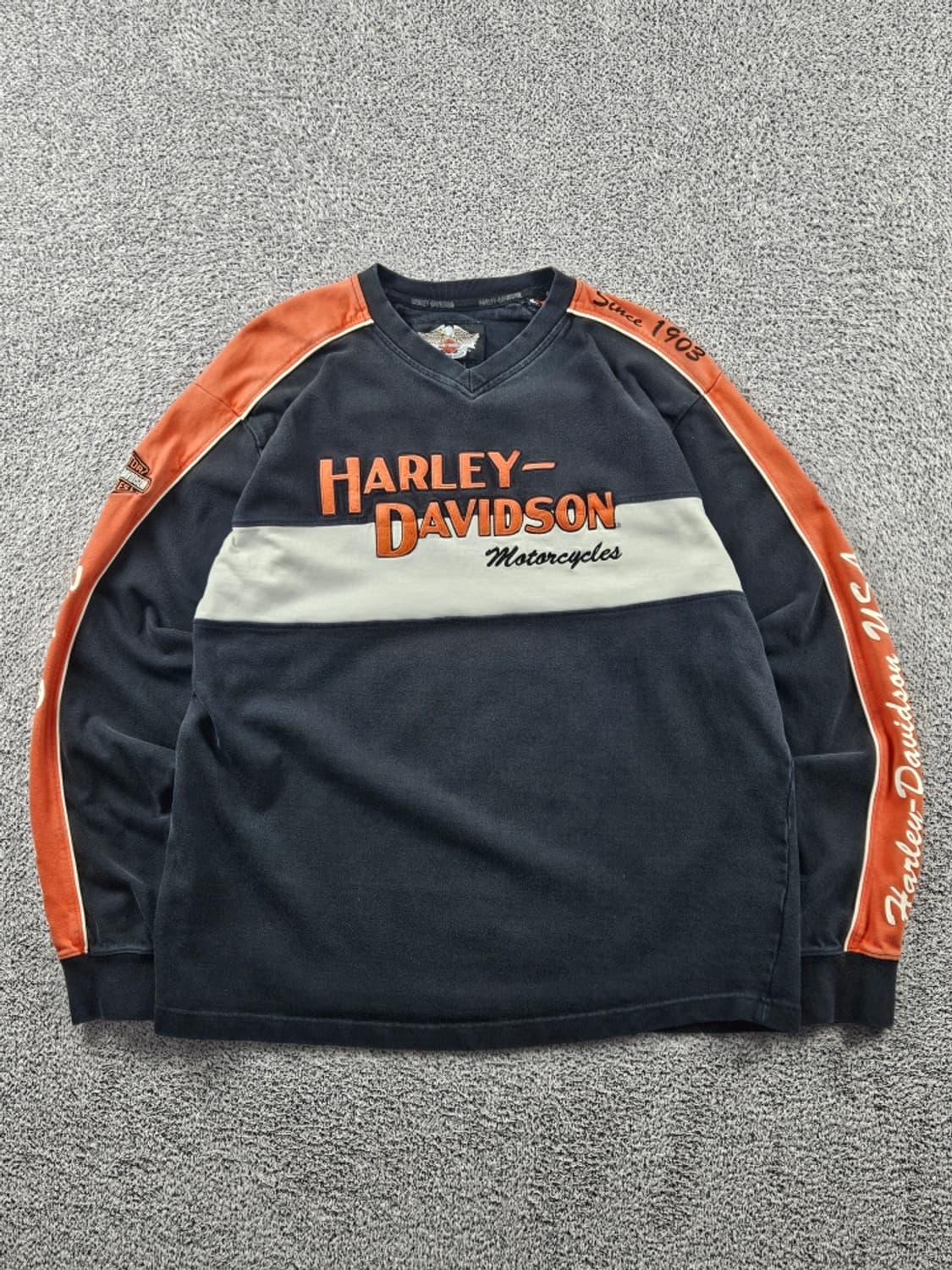 할리데이비슨 모터사이클 레이서 맨투맨 스웻셔츠 ( L ) / 11405 상품이미지2