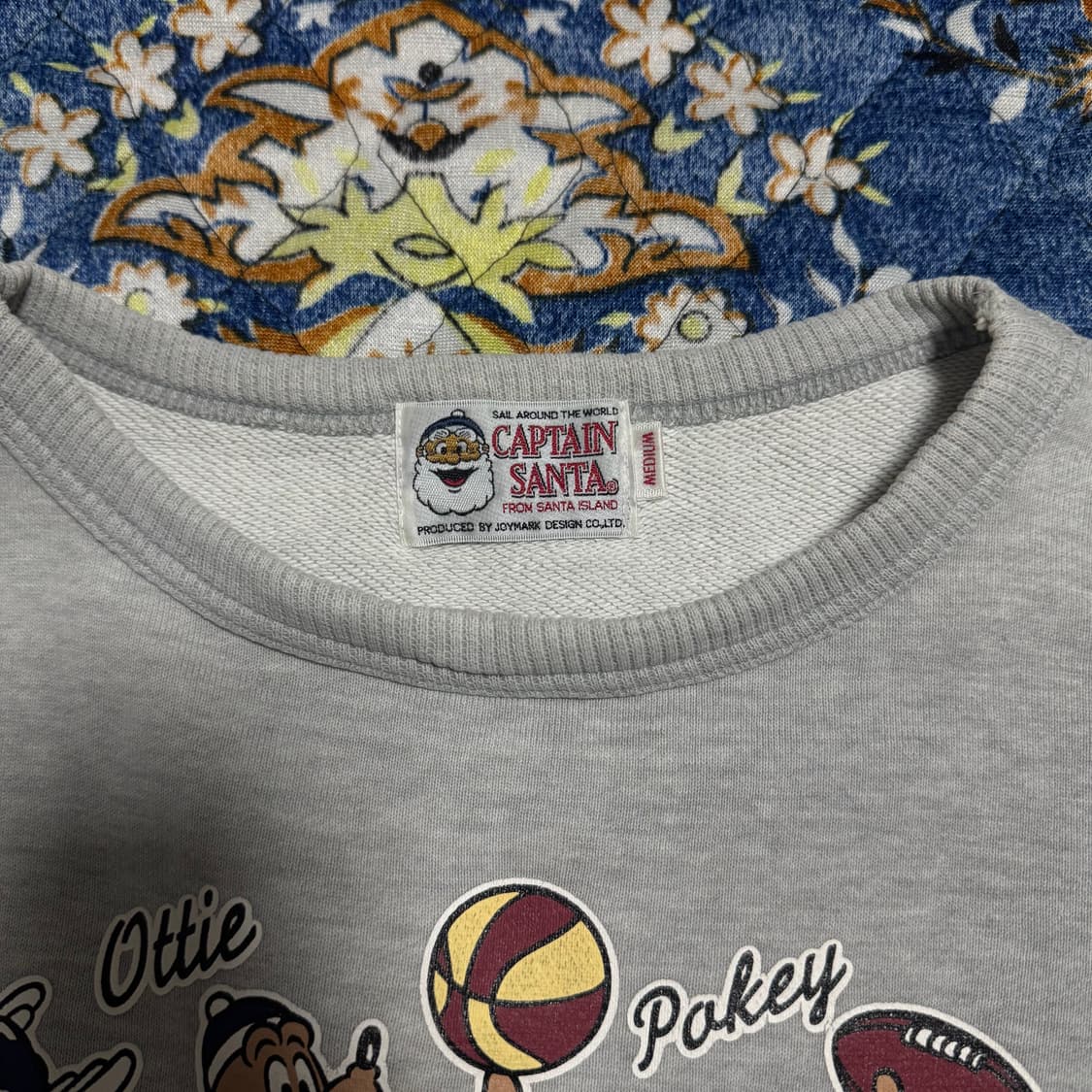 빈티지 8-90s 캡틴 산타 그레이 스웻셔츠 상품이미지3