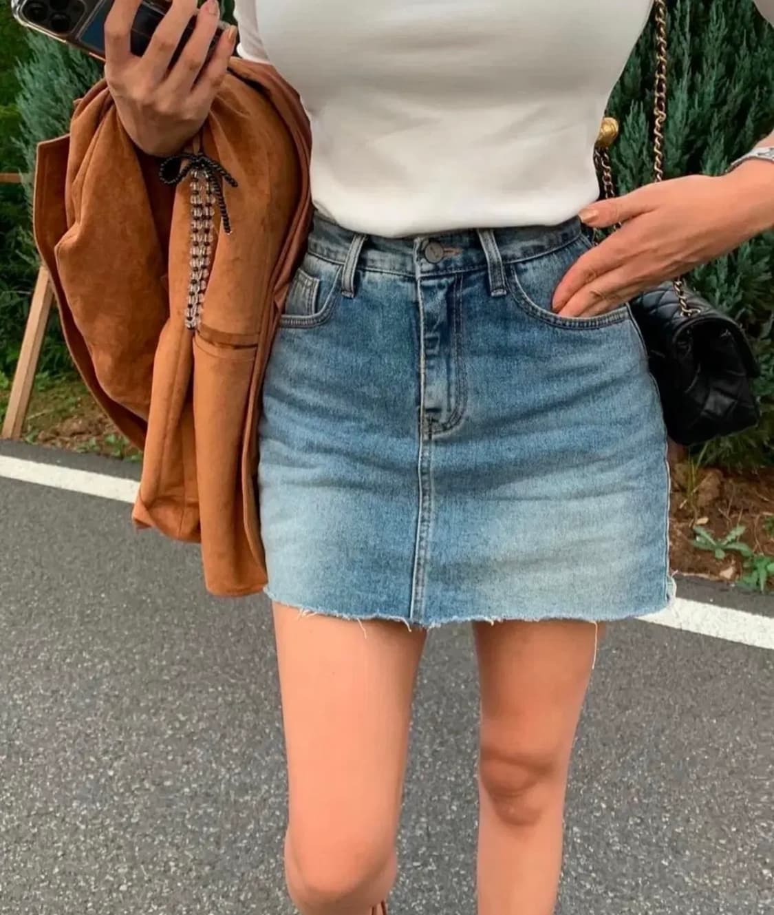 [미 시착 새 상품] 쥬드마켓 데님 스커트s 상품이미지3